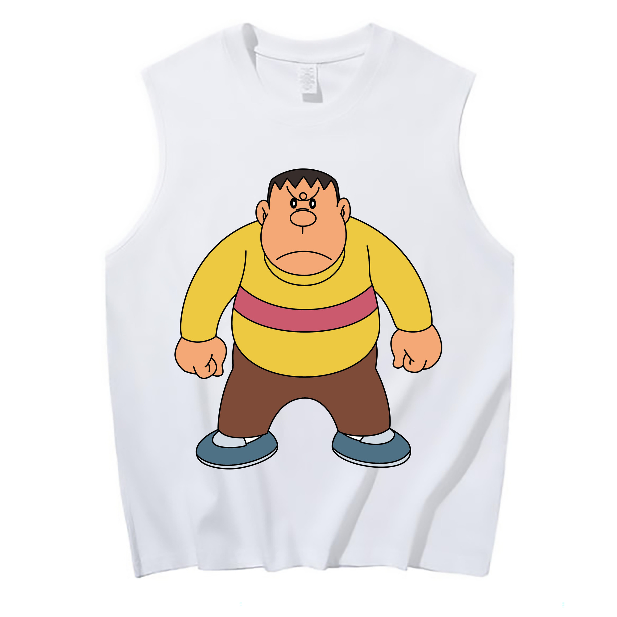 （画像用） ドラえもん 剛田武 Doraemon Gouta Takeshi コットン100％タンクトップ（フロントプリント）