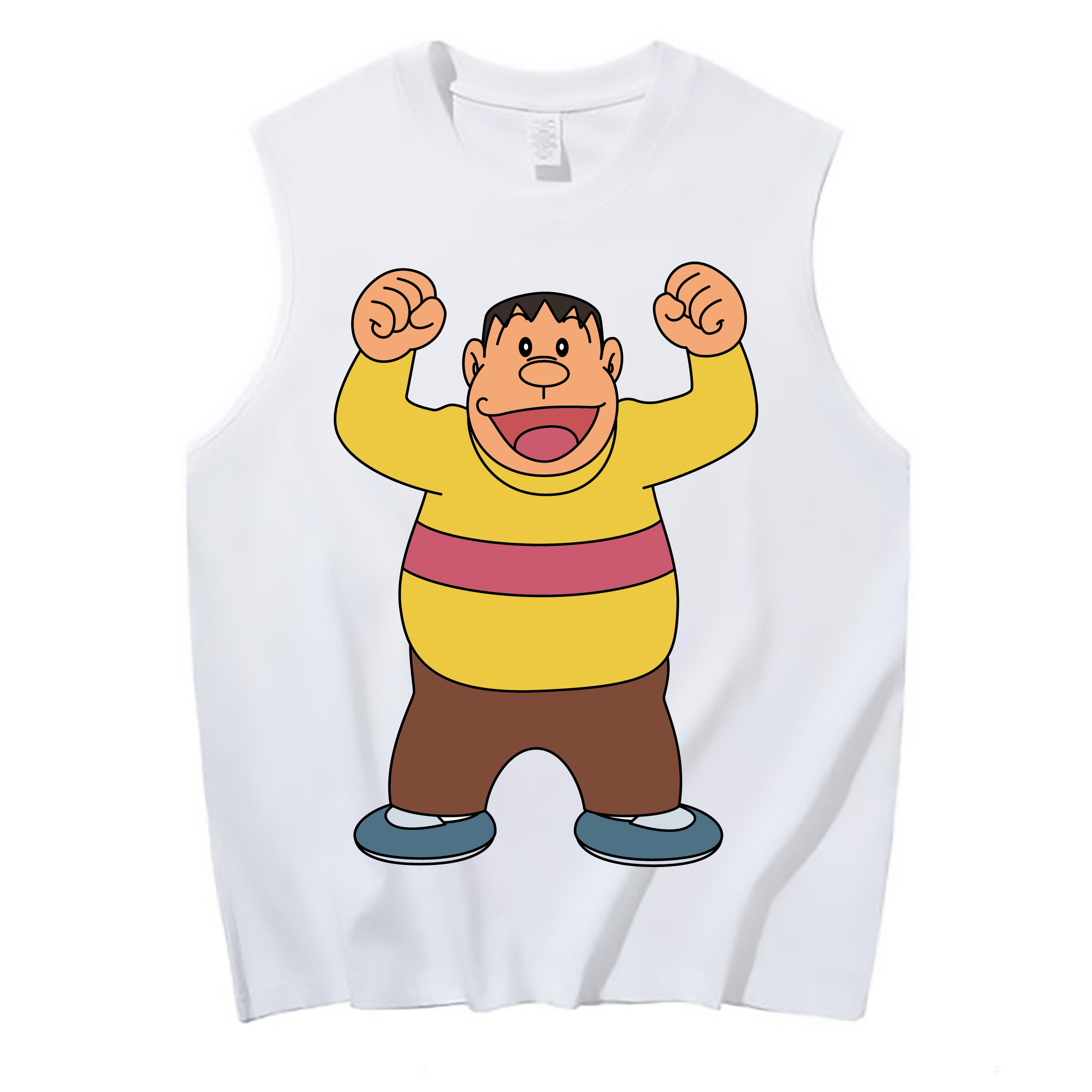 （画像用） ドラえもん 剛田武 Doraemon Gouta Takeshi コットン100％タンクトップ（フロントプリント）