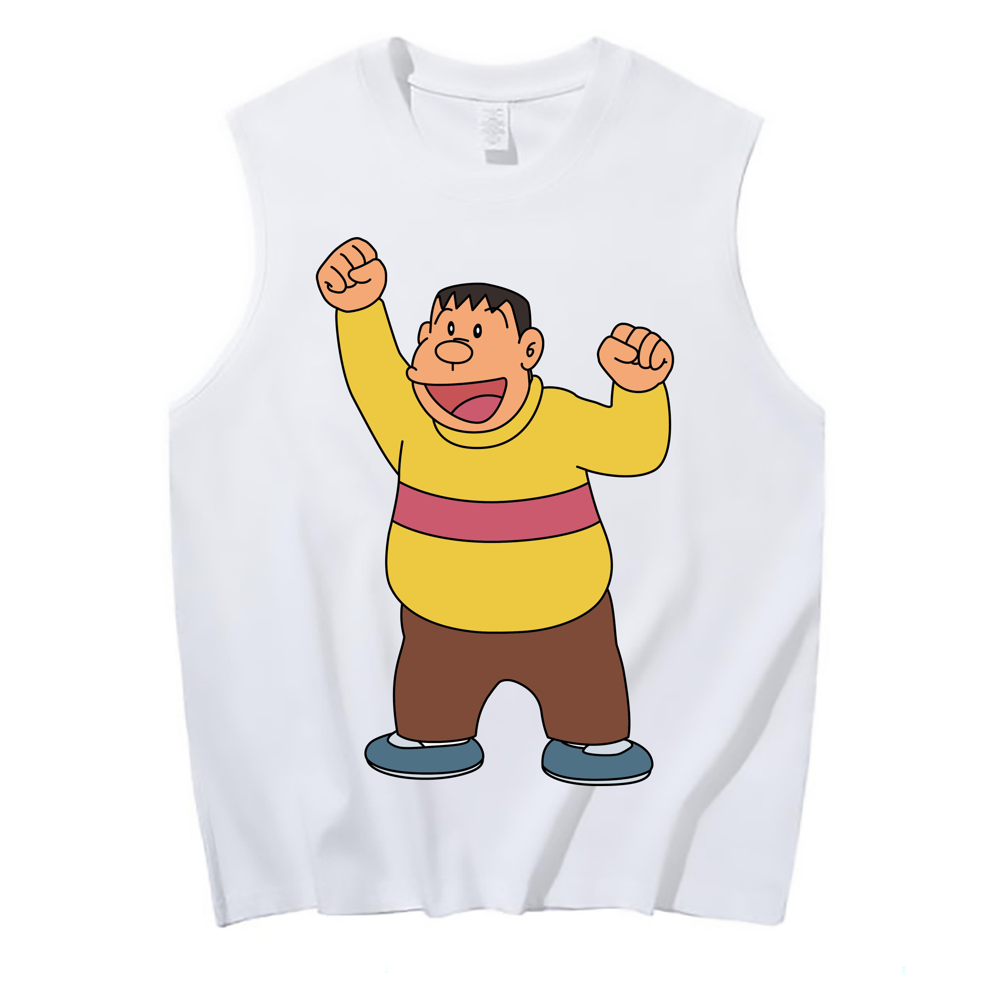 （画像用） ドラえもん 剛田武 Doraemon Gouta Takeshi コットン100％タンクトップ（フロントプリント）