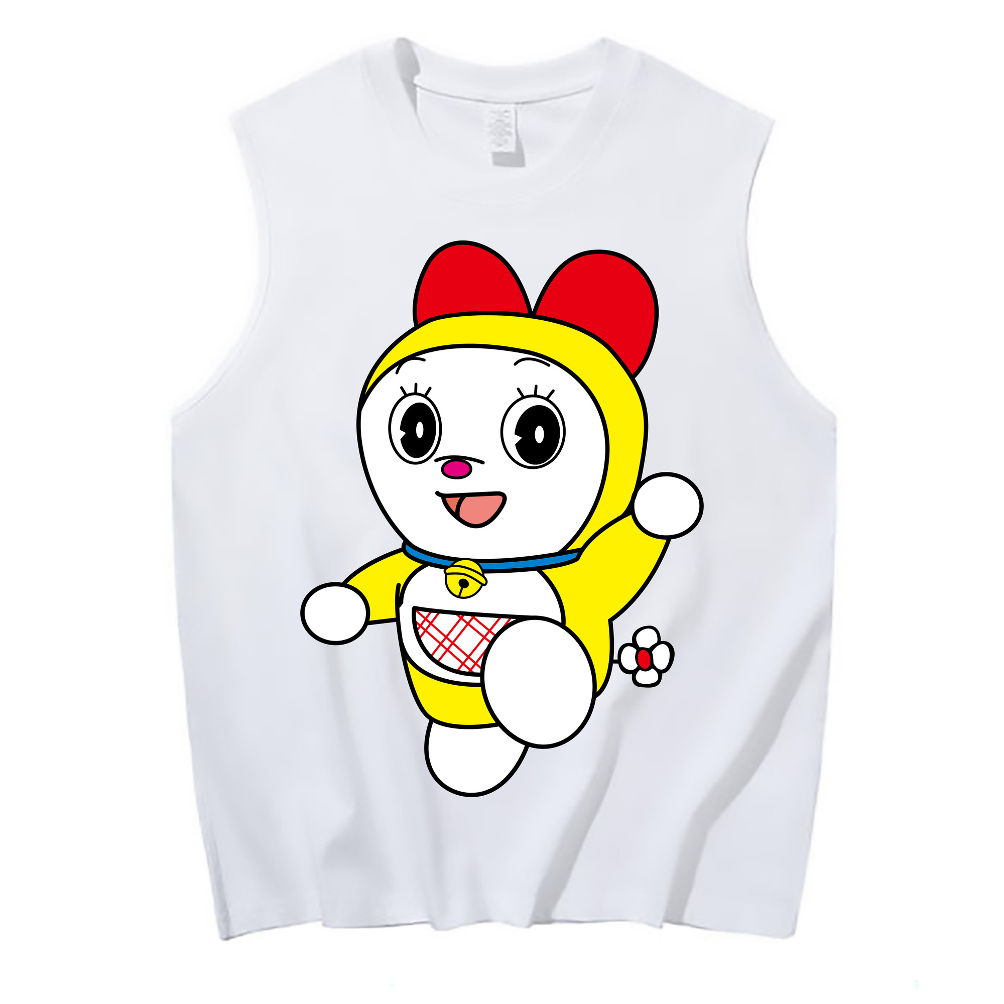 （画像用） ドラえもん ドラミ Doraemon Dorami コットン100％タンクトップ（フロントプリント）