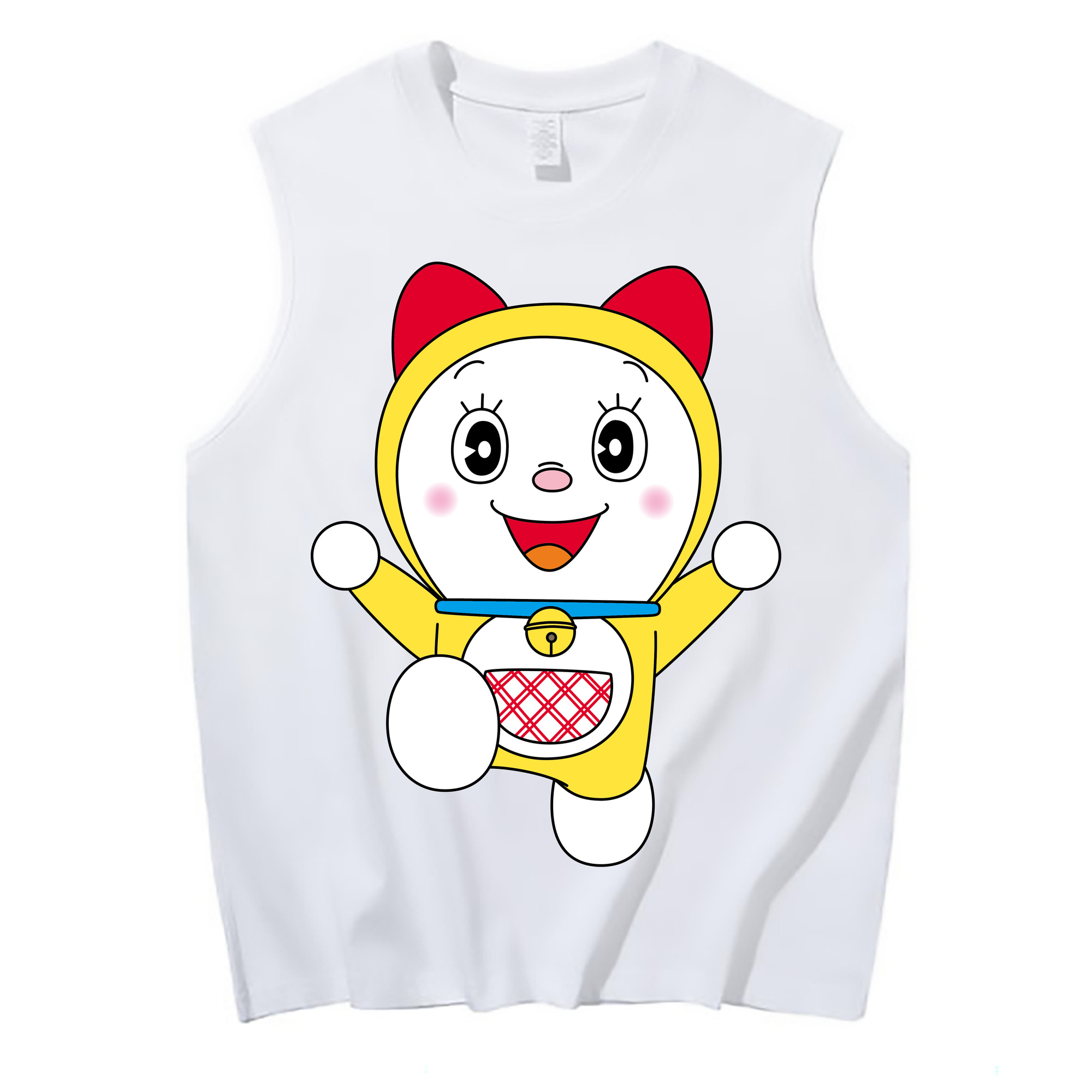 （画像用） ドラえもん ドラミ Doraemon Dorami コットン100％タンクトップ（フロントプリント）