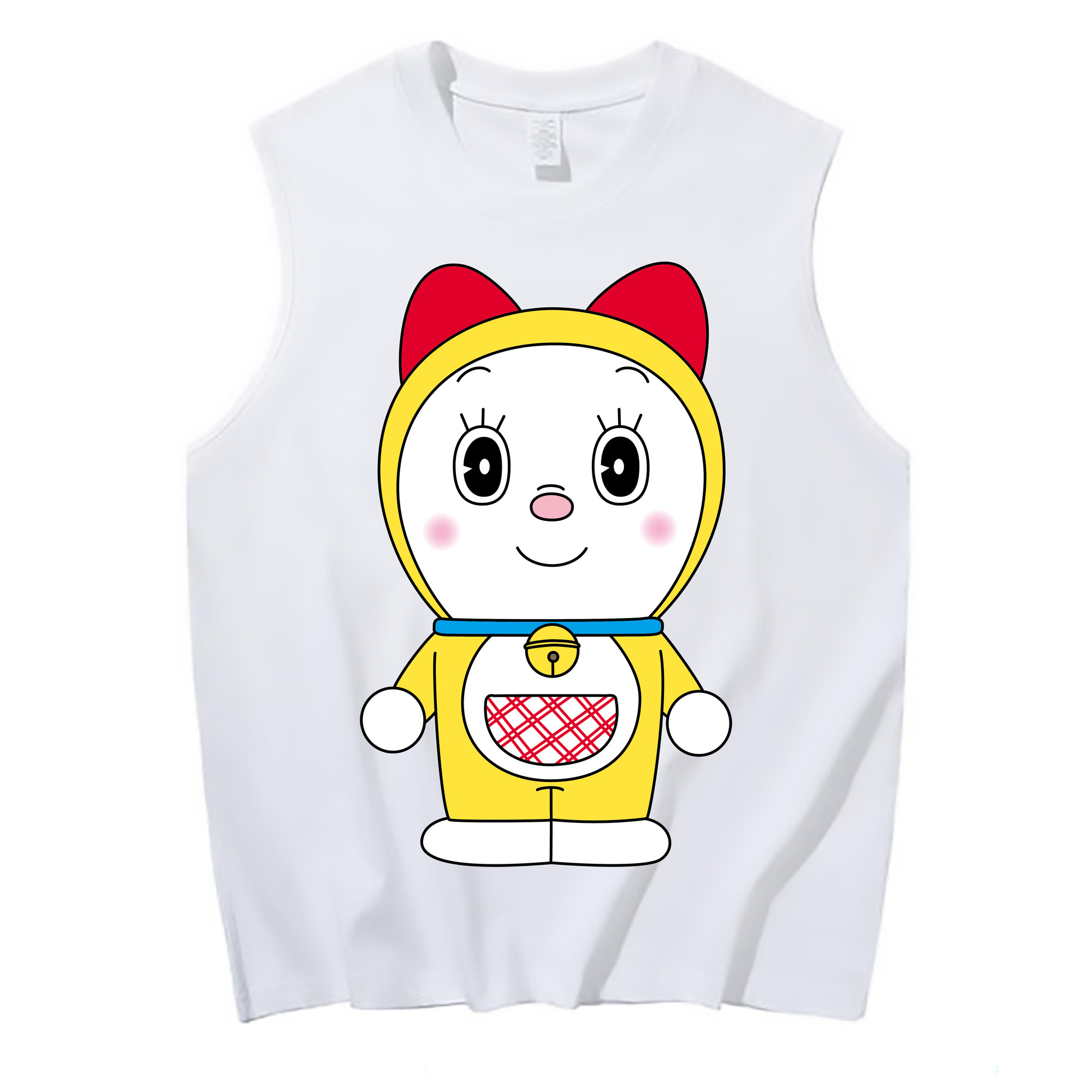（画像用） ドラえもん ドラミ Doraemon Dorami コットン100％タンクトップ（フロントプリント）