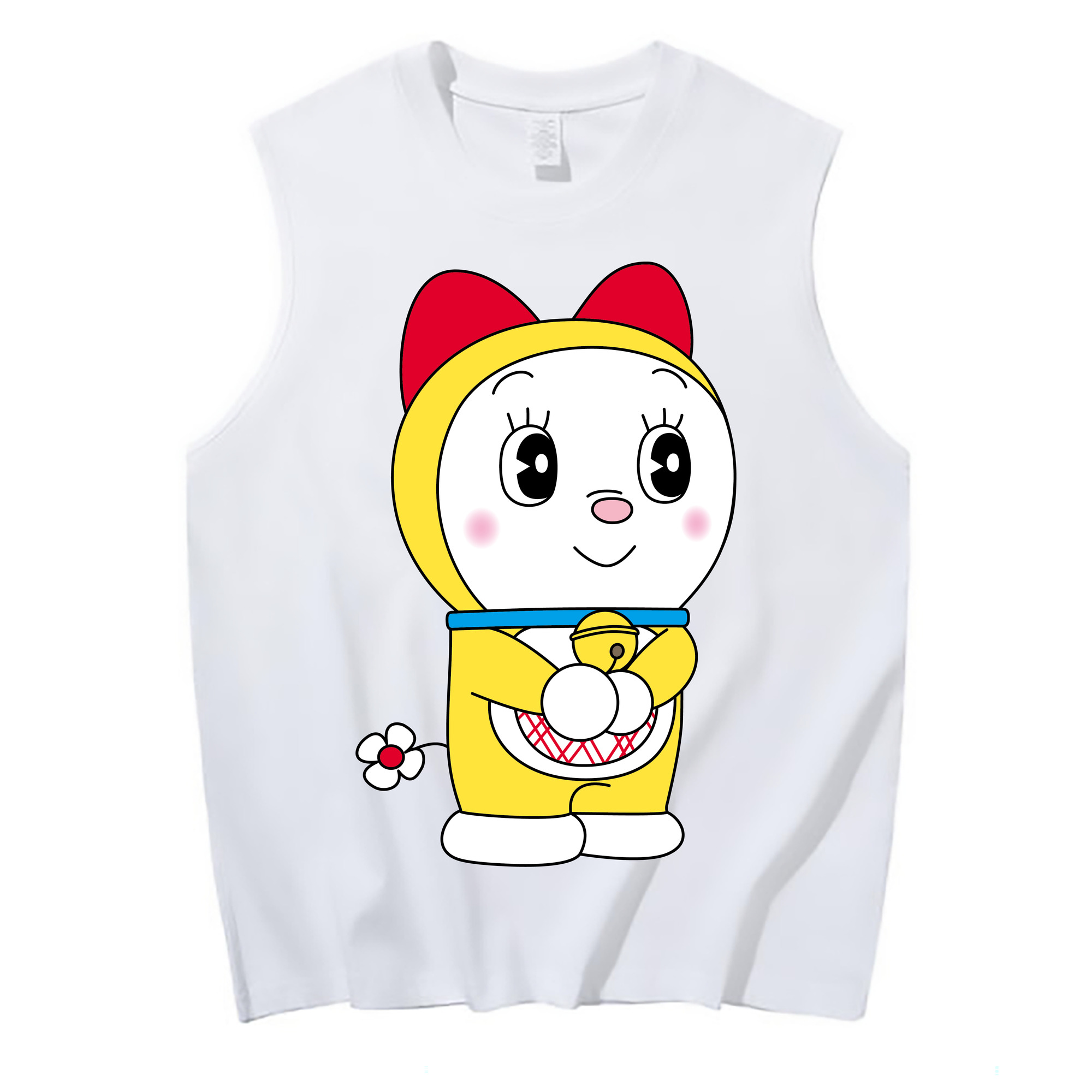（画像用） ドラえもん ドラミ Doraemon Dorami コットン100％タンクトップ（フロントプリント）