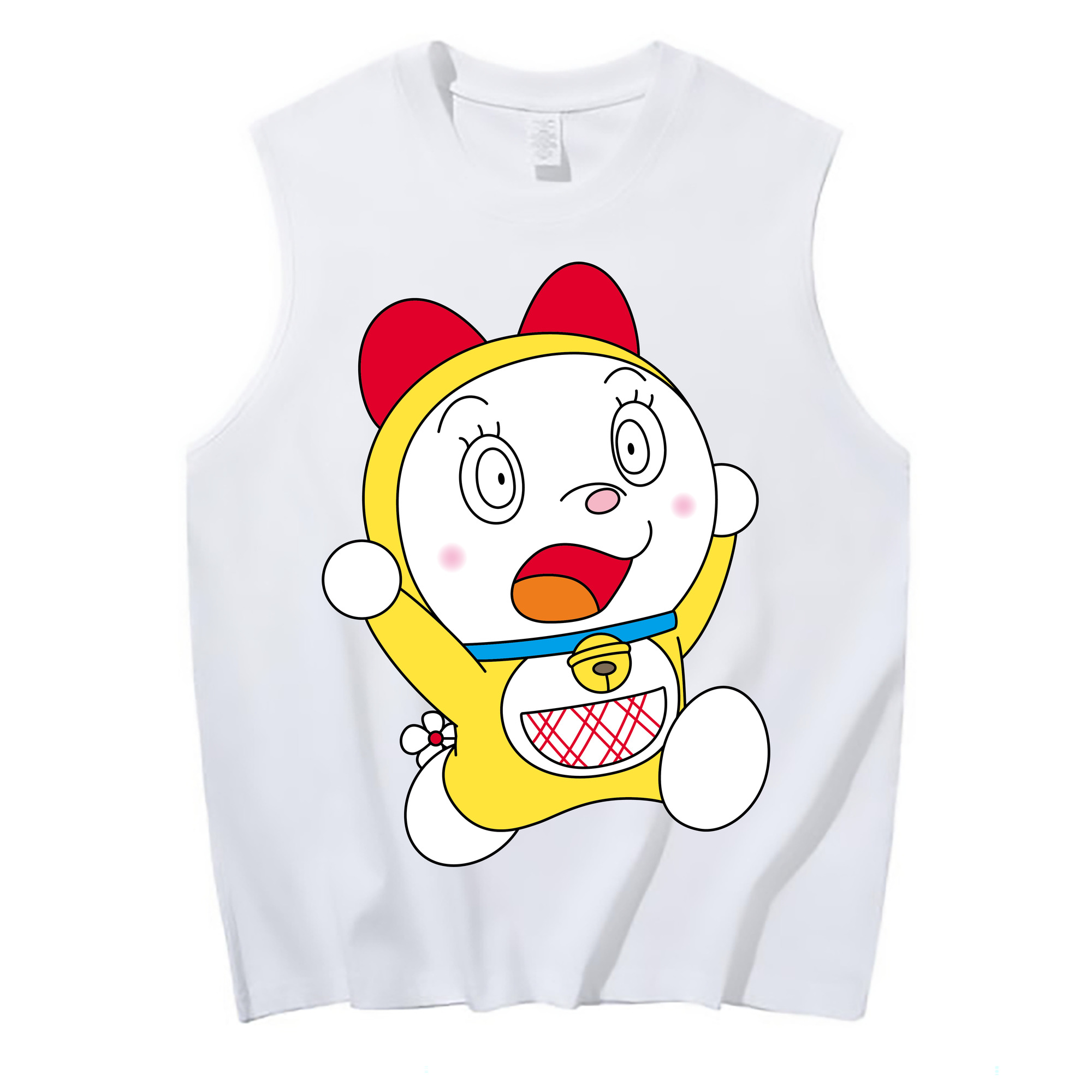 （画像用） ドラえもん ドラミ Doraemon Dorami コットン100％タンクトップ（フロントプリント）