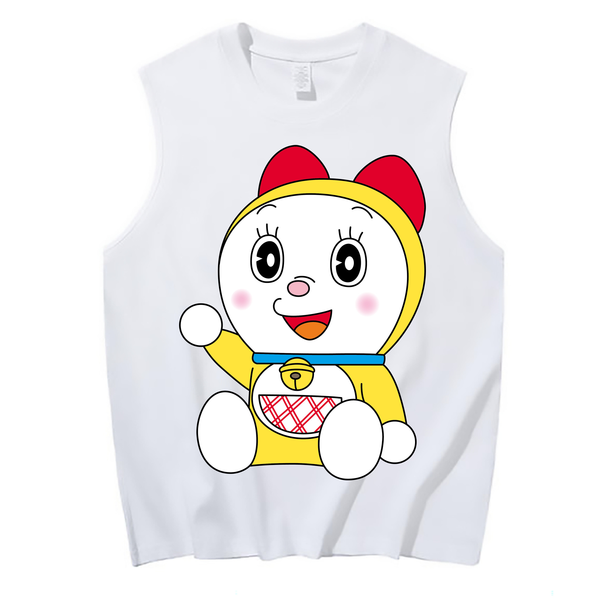 （画像用） ドラえもん ドラミ Doraemon Dorami コットン100％タンクトップ（フロントプリント）
