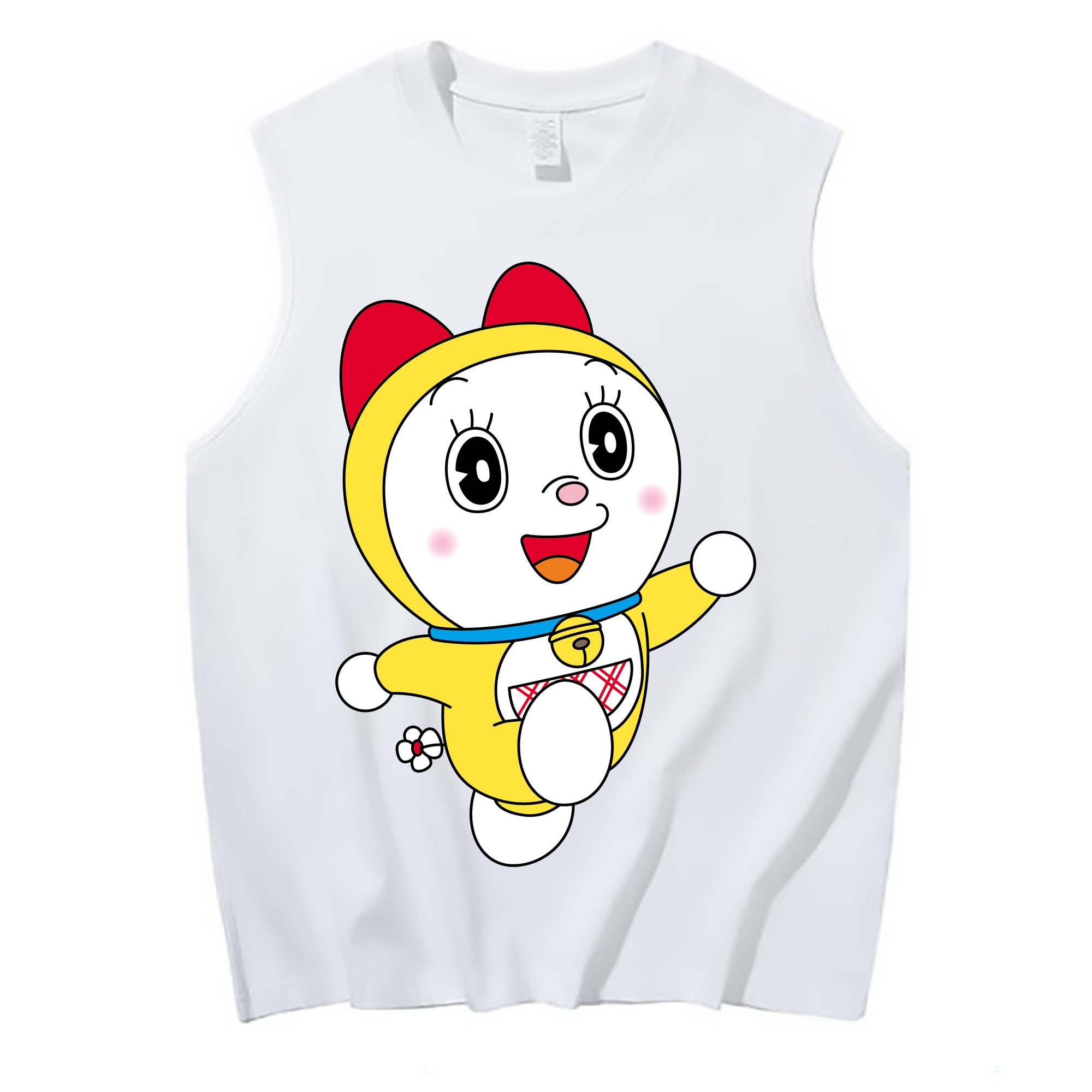（画像用） ドラえもん ドラミ Doraemon Dorami コットン100％タンクトップ（フロントプリント）