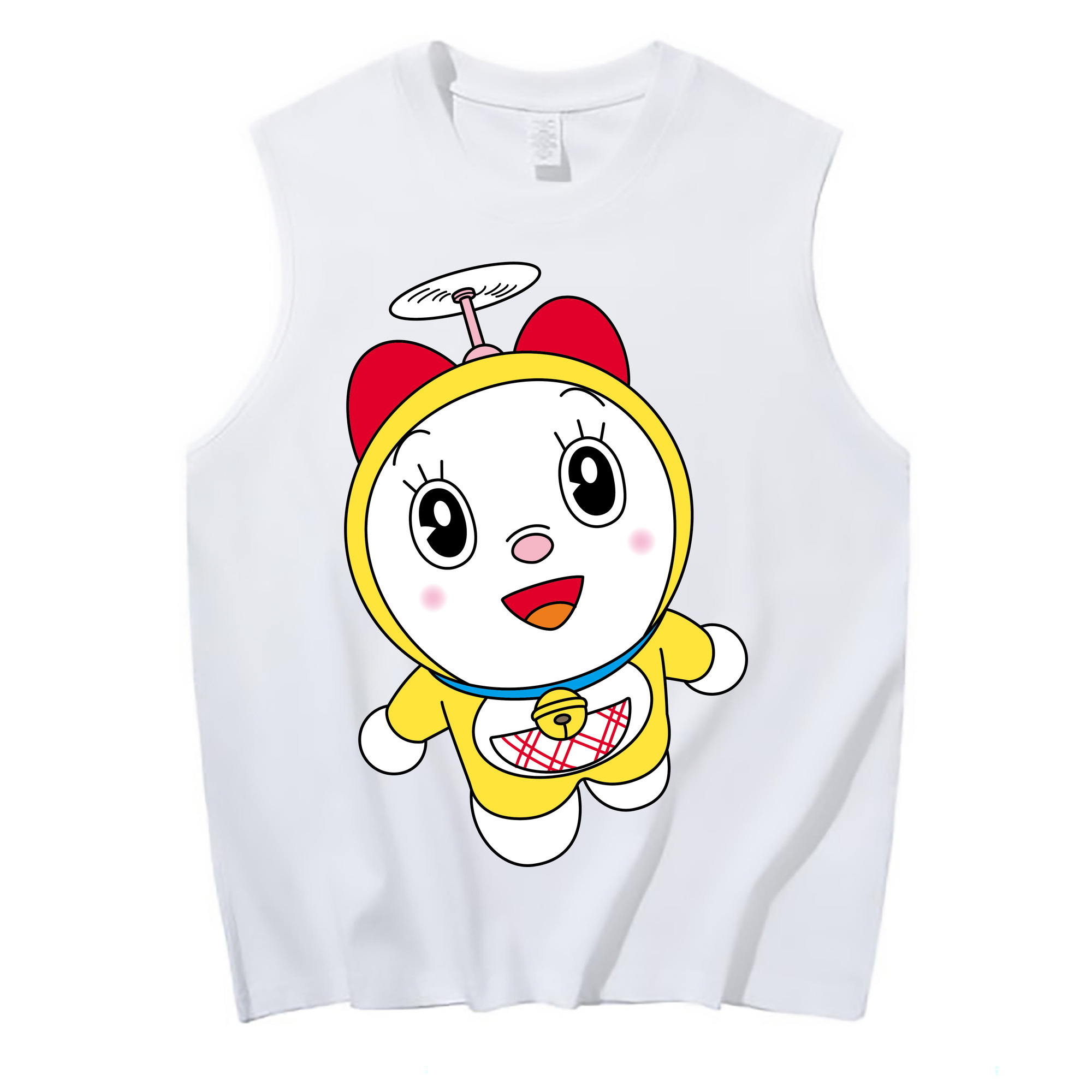 （画像用） ドラえもん ドラミ Doraemon Dorami コットン100％タンクトップ（フロントプリント）