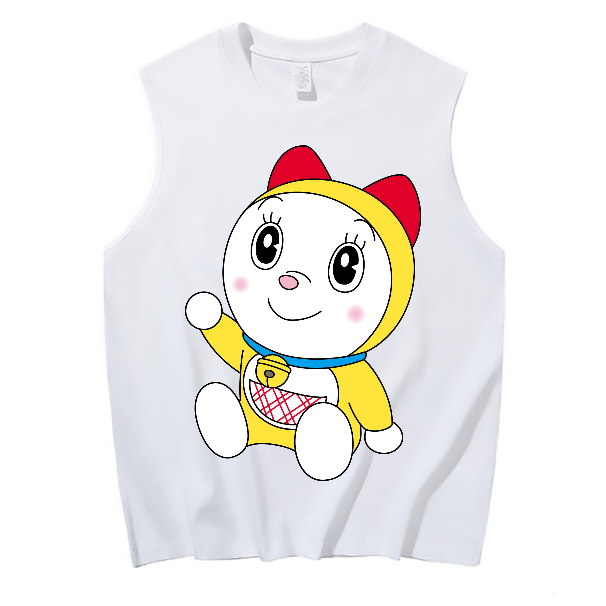 （画像用） ドラえもん ドラミ Doraemon Dorami コットン100％タンクトップ（フロントプリント）