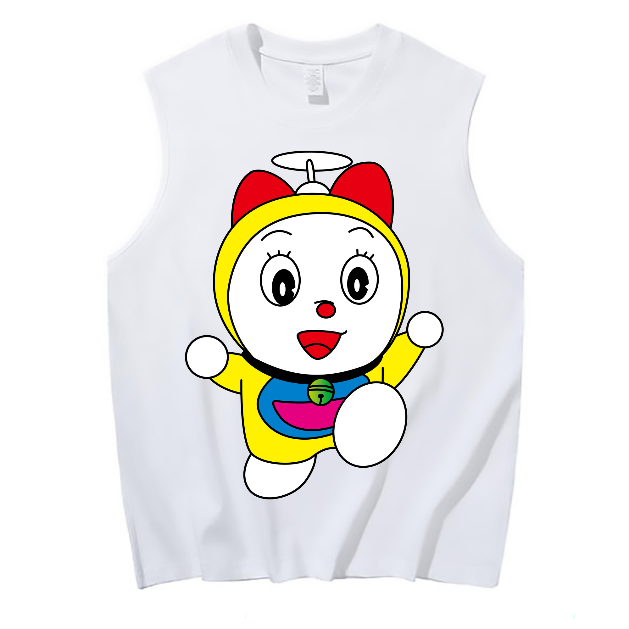 （画像用） ドラえもん ドラミ Doraemon Dorami コットン100％タンクトップ（フロントプリント）