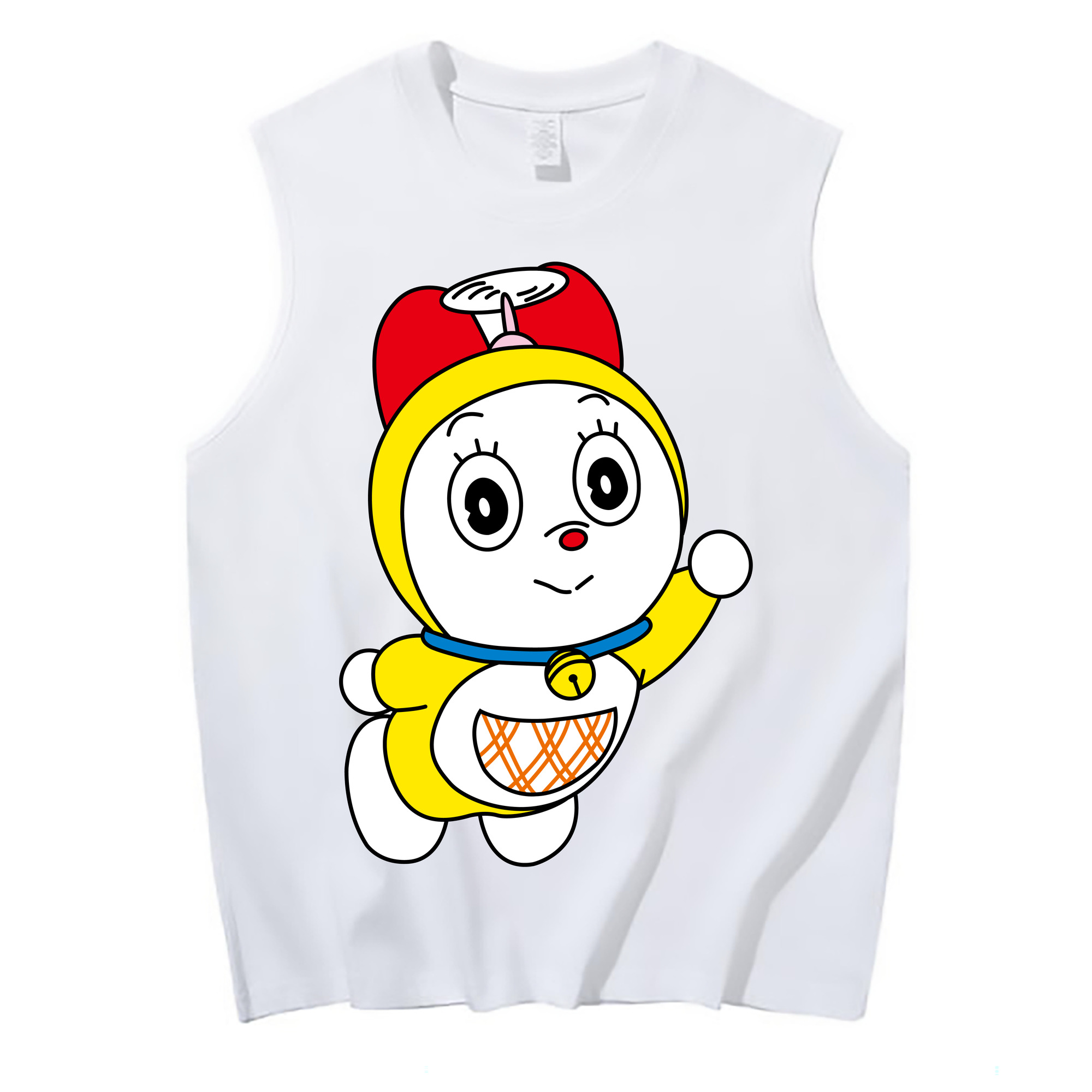 （画像用） ドラえもん ドラミ Doraemon Dorami コットン100％タンクトップ（フロントプリント）
