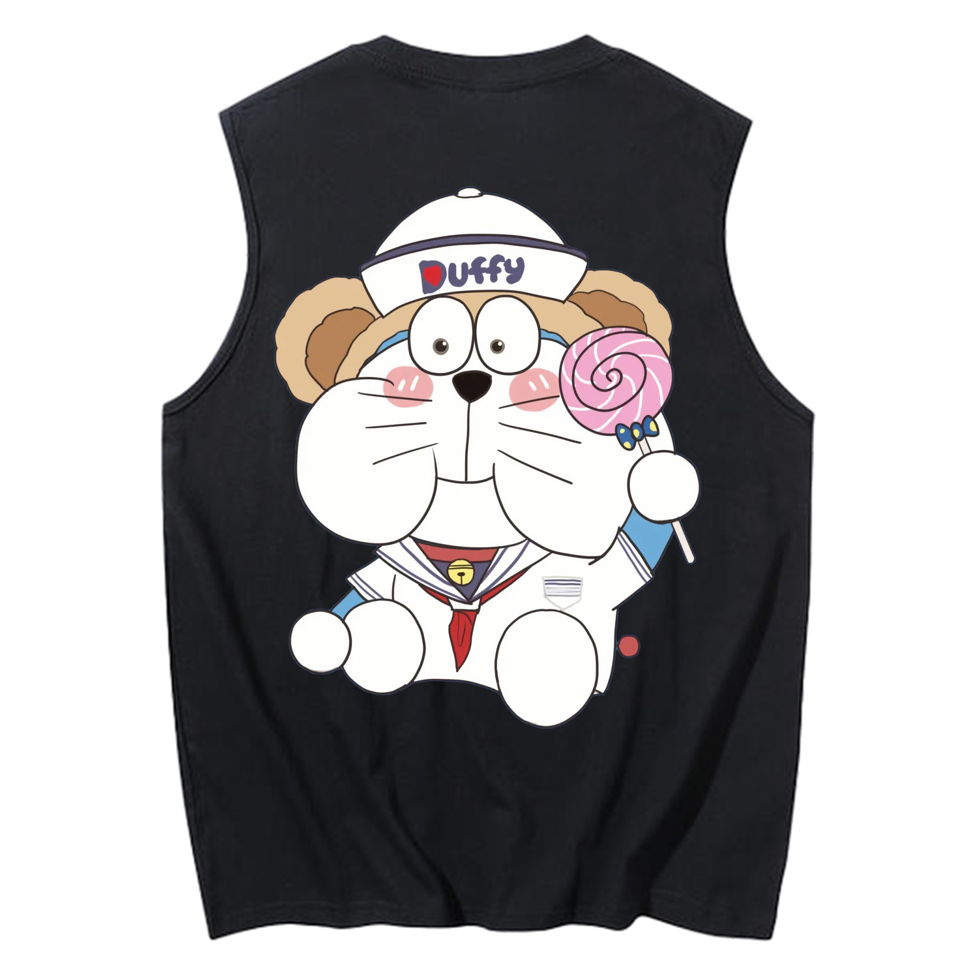 （画像用） ドラえもん Doraemon コットン100％タンクトップ（背面プリント）