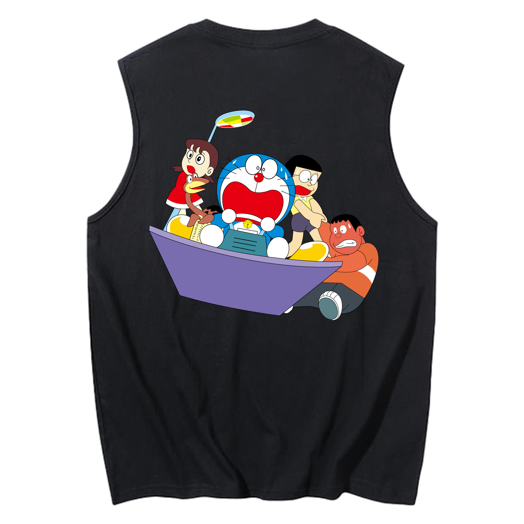（画像用） ドラえもん Doraemon コットン100％タンクトップ（背面プリント）
