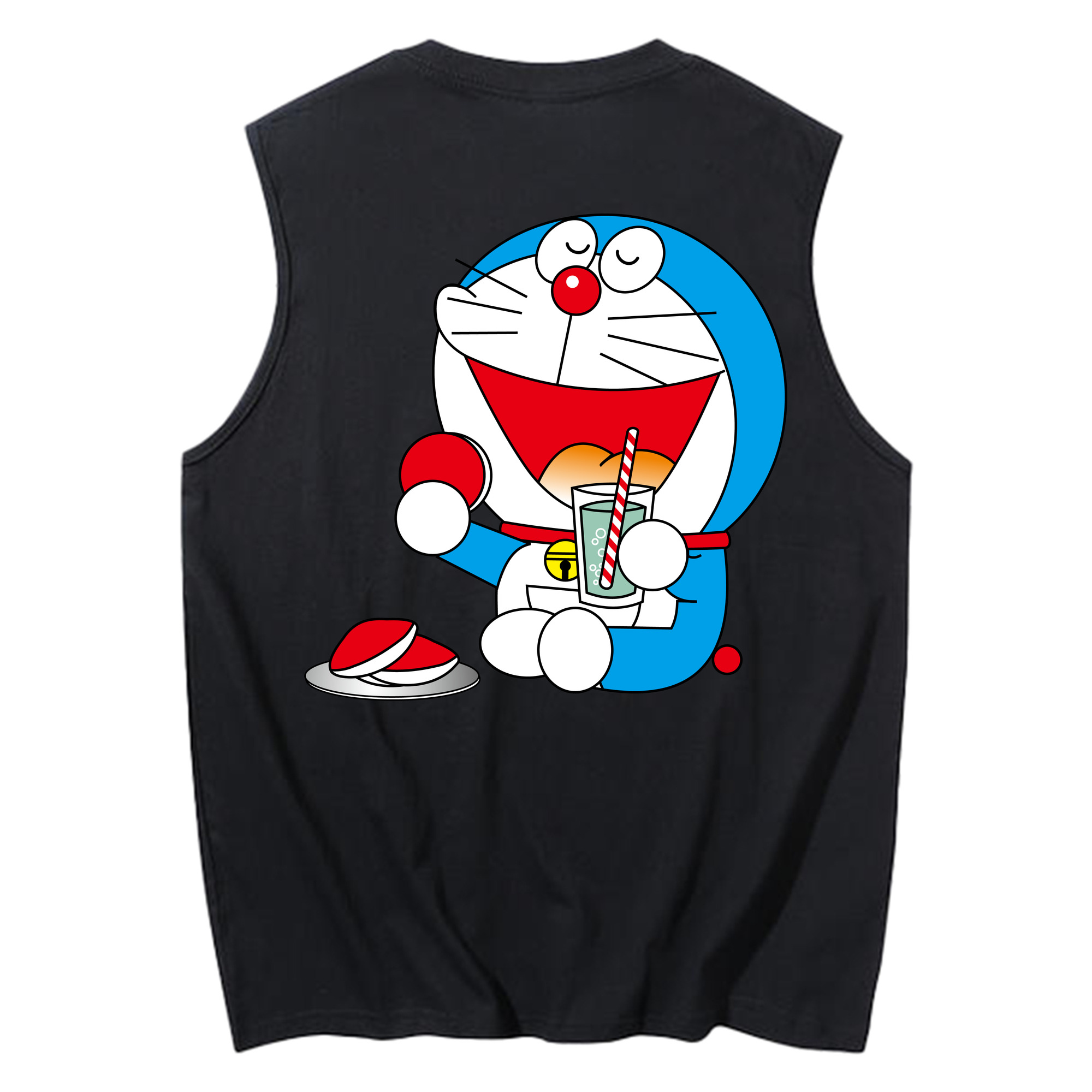 （画像用） ドラえもん Doraemon コットン100％タンクトップ（背面プリント）