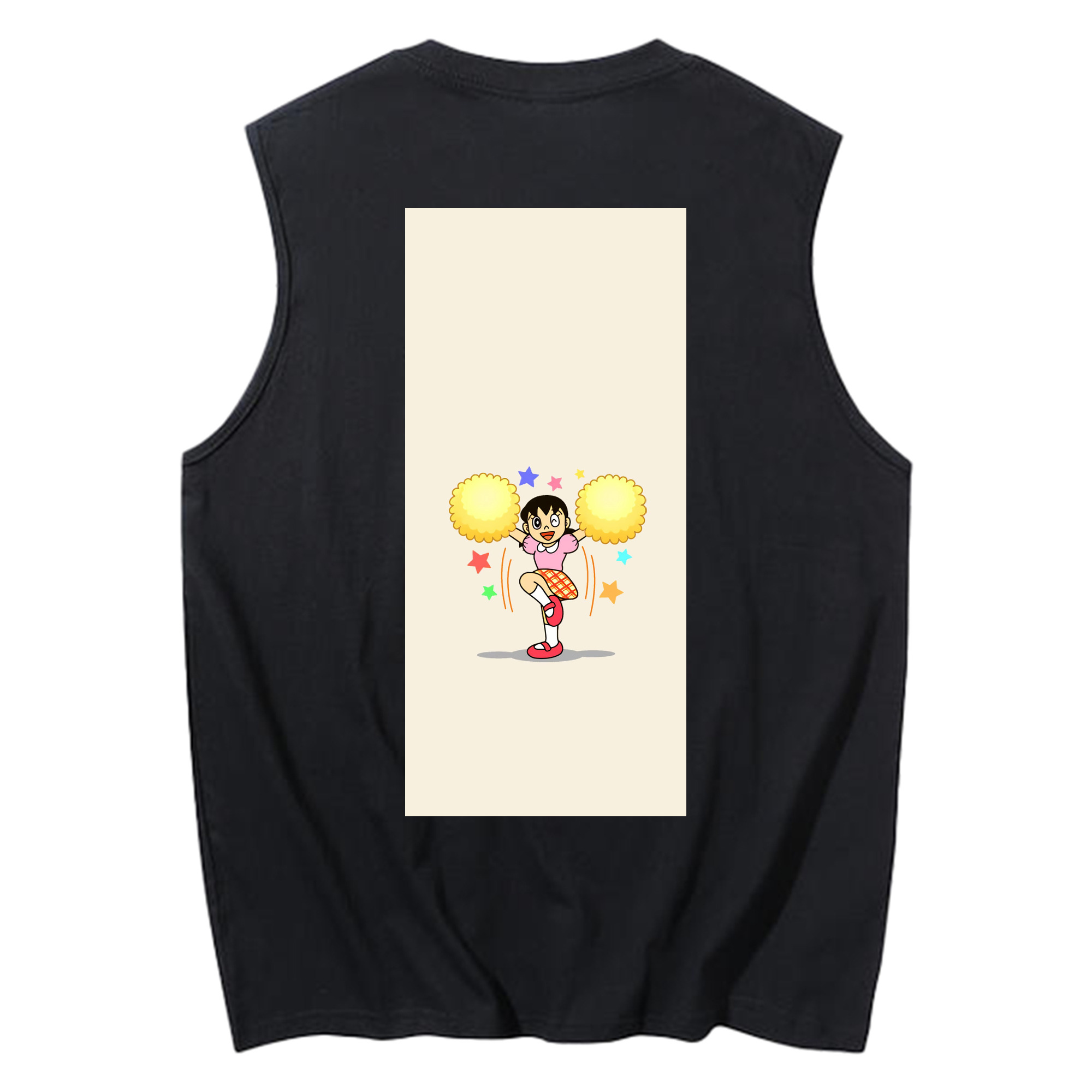 （画像用） ドラえもん みなもと しずか Doraemon Shizuka Minamoto コットン100％タンクトップ（背面プリント）