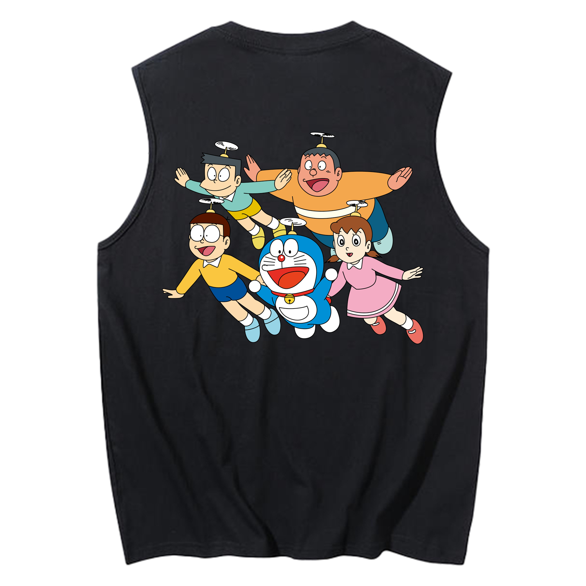 （画像用） ドラえもん 骨川 スネ夫 Doraemon Honekawa Suneo コットン100％タンクトップ（背面プリント）