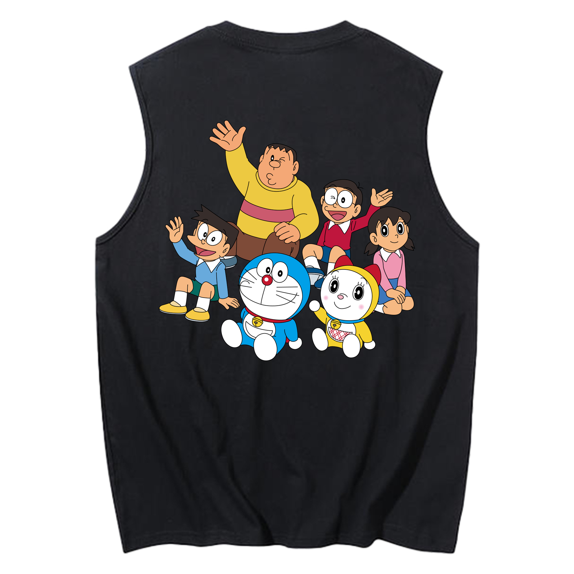 （画像用） ドラえもん 骨川 スネ夫 Doraemon Honekawa Suneo コットン100％タンクトップ（背面プリント）