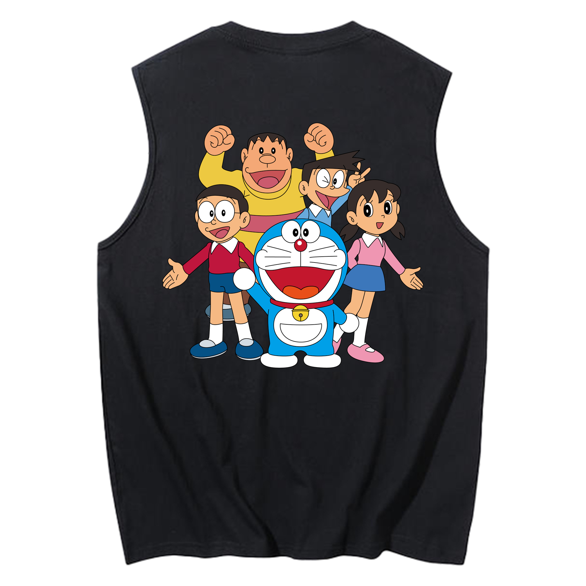 （画像用） ドラえもん 骨川 スネ夫 Doraemon Honekawa Suneo コットン100％タンクトップ（背面プリント）