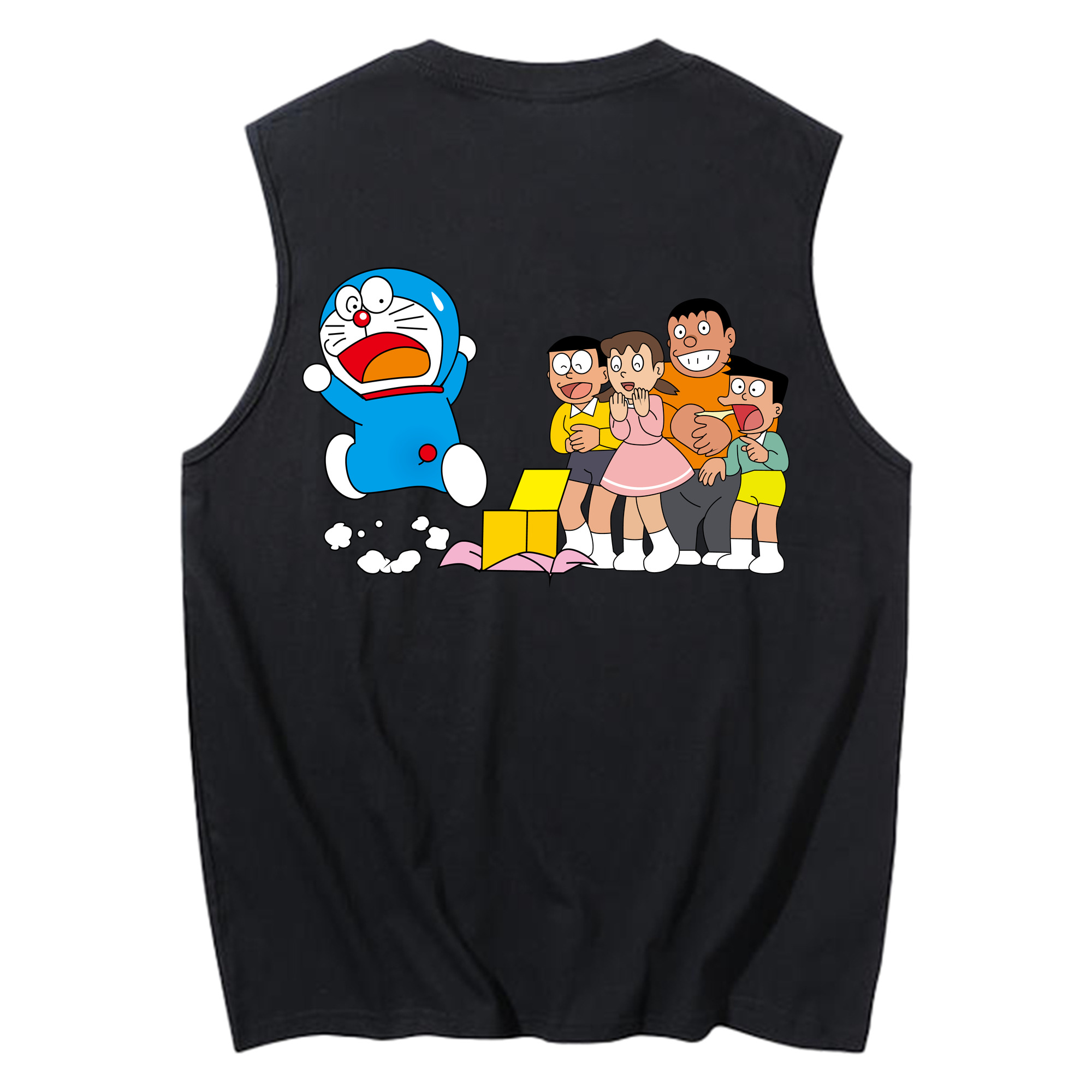 （画像用） ドラえもん 骨川 スネ夫 Doraemon Honekawa Suneo コットン100％タンクトップ（背面プリント）