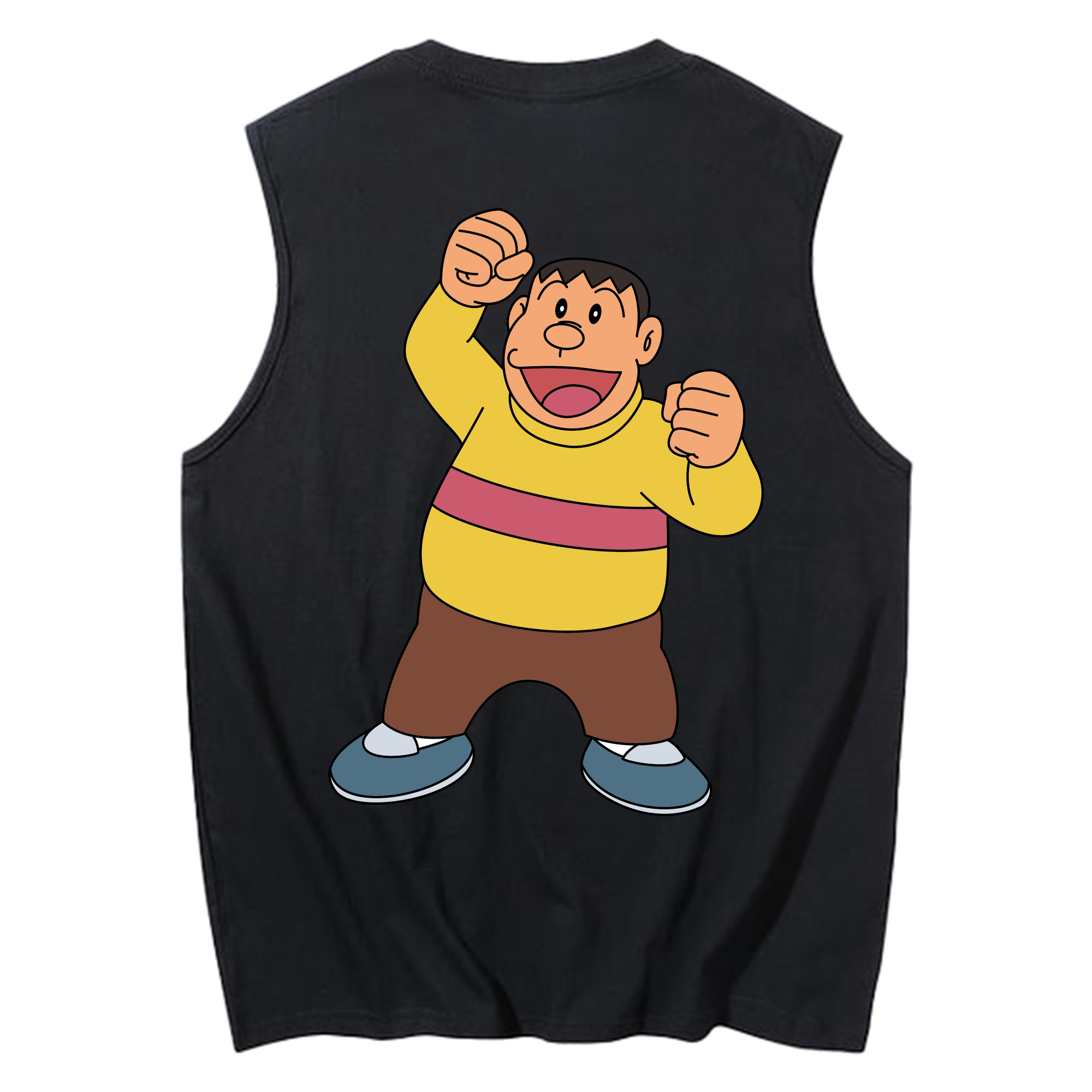 （画像用） ドラえもん 剛田武 Doraemon Gouta Takeshi コットン100％タンクトップ（背面プリント）