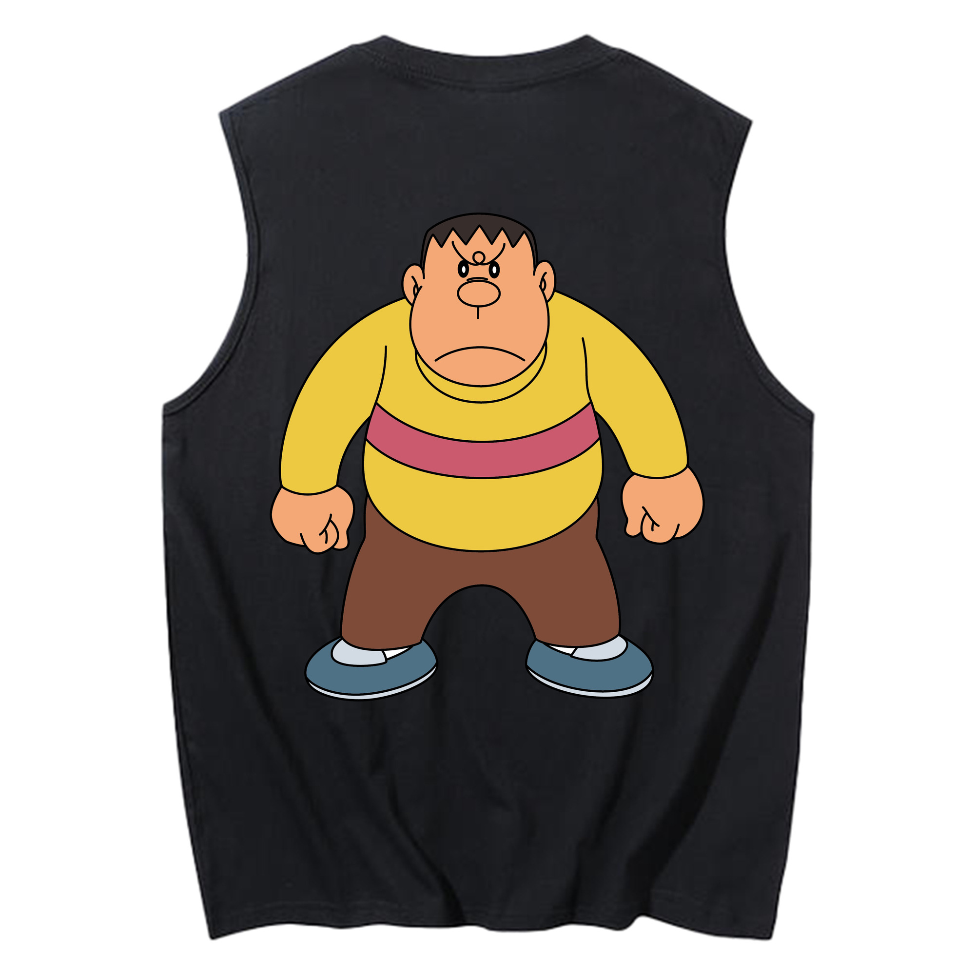 （画像用） ドラえもん 剛田武 Doraemon Gouta Takeshi コットン100％タンクトップ（背面プリント）