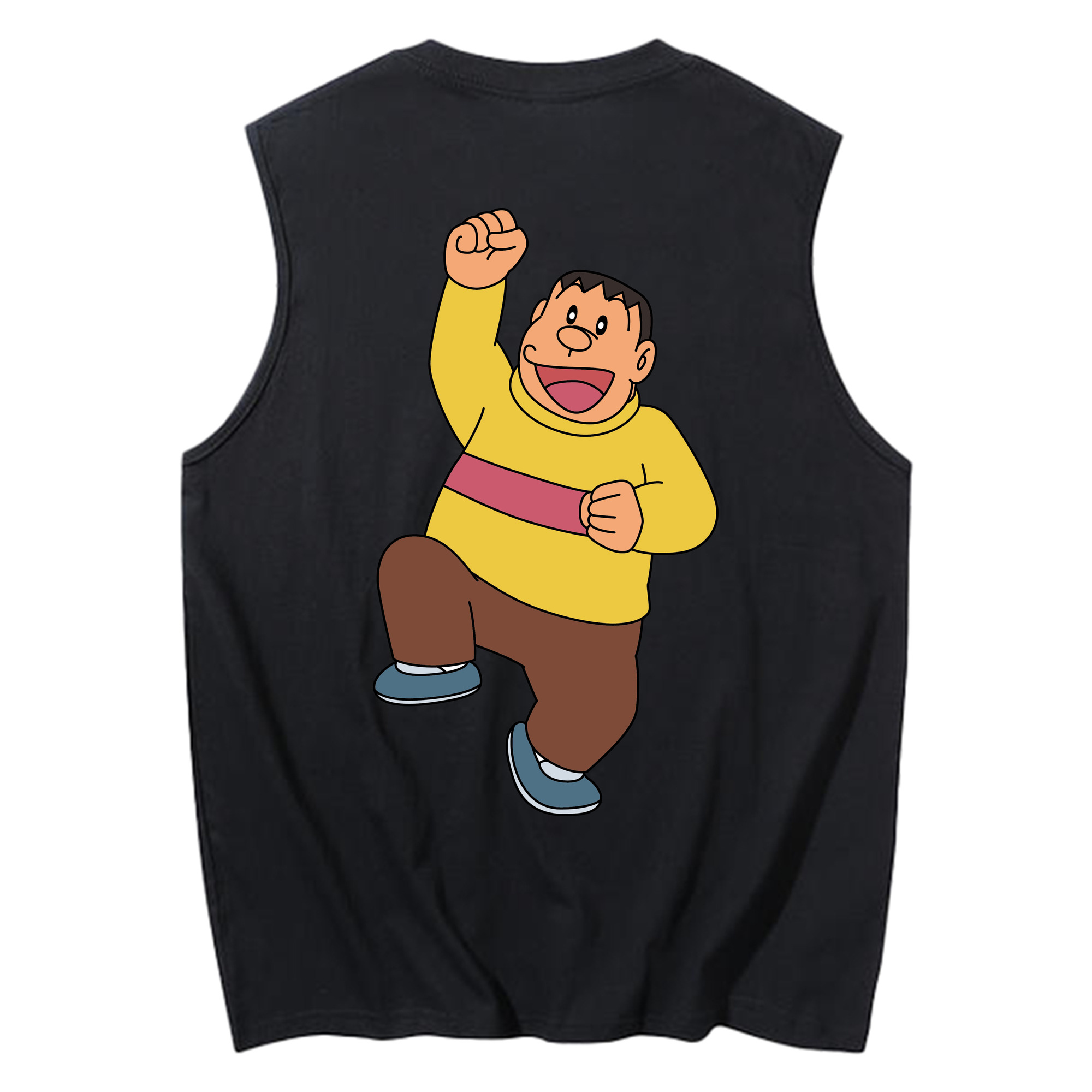 （画像用） ドラえもん 剛田武 Doraemon Gouta Takeshi コットン100％タンクトップ（背面プリント）