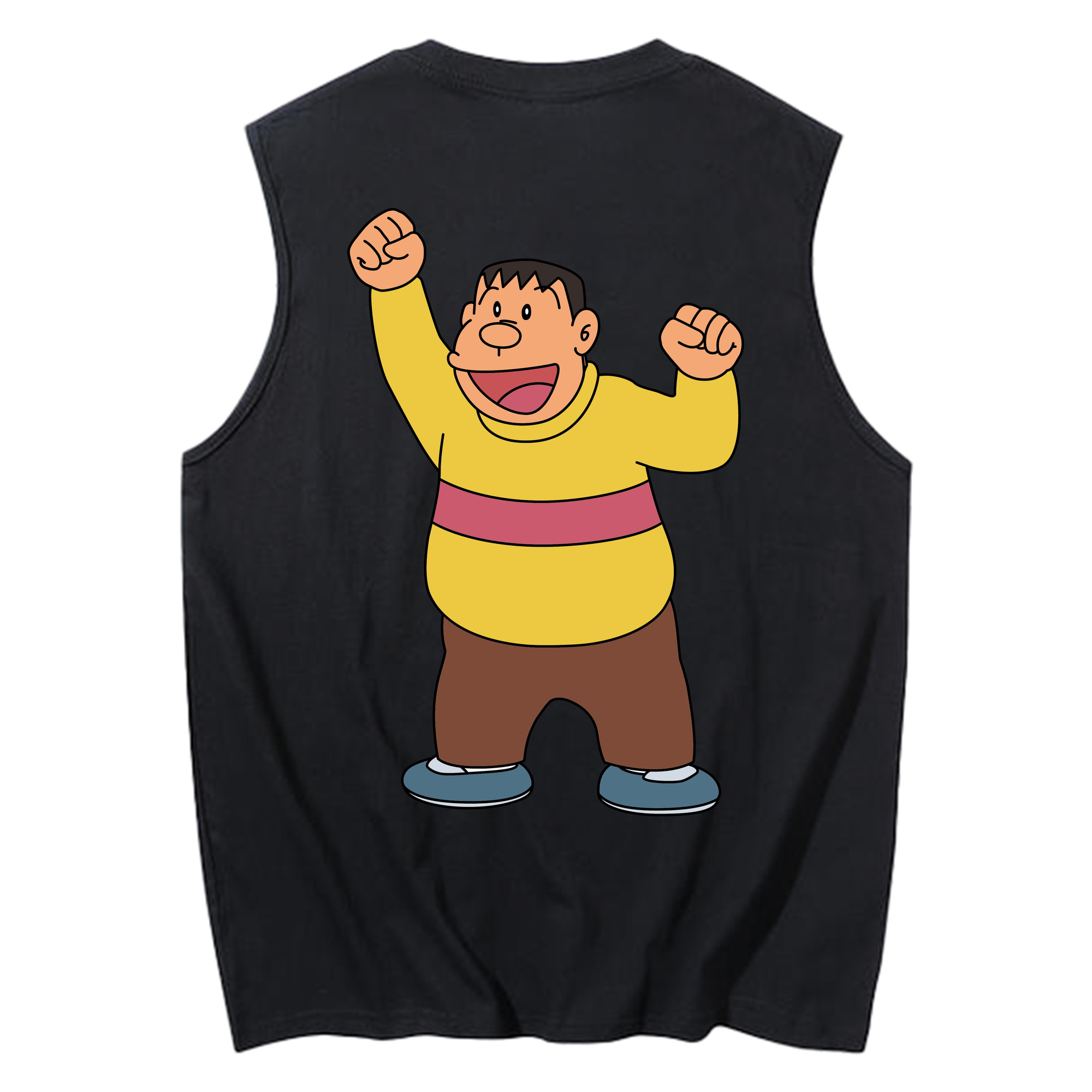 （画像用） ドラえもん 剛田武 Doraemon Gouta Takeshi コットン100％タンクトップ（背面プリント）