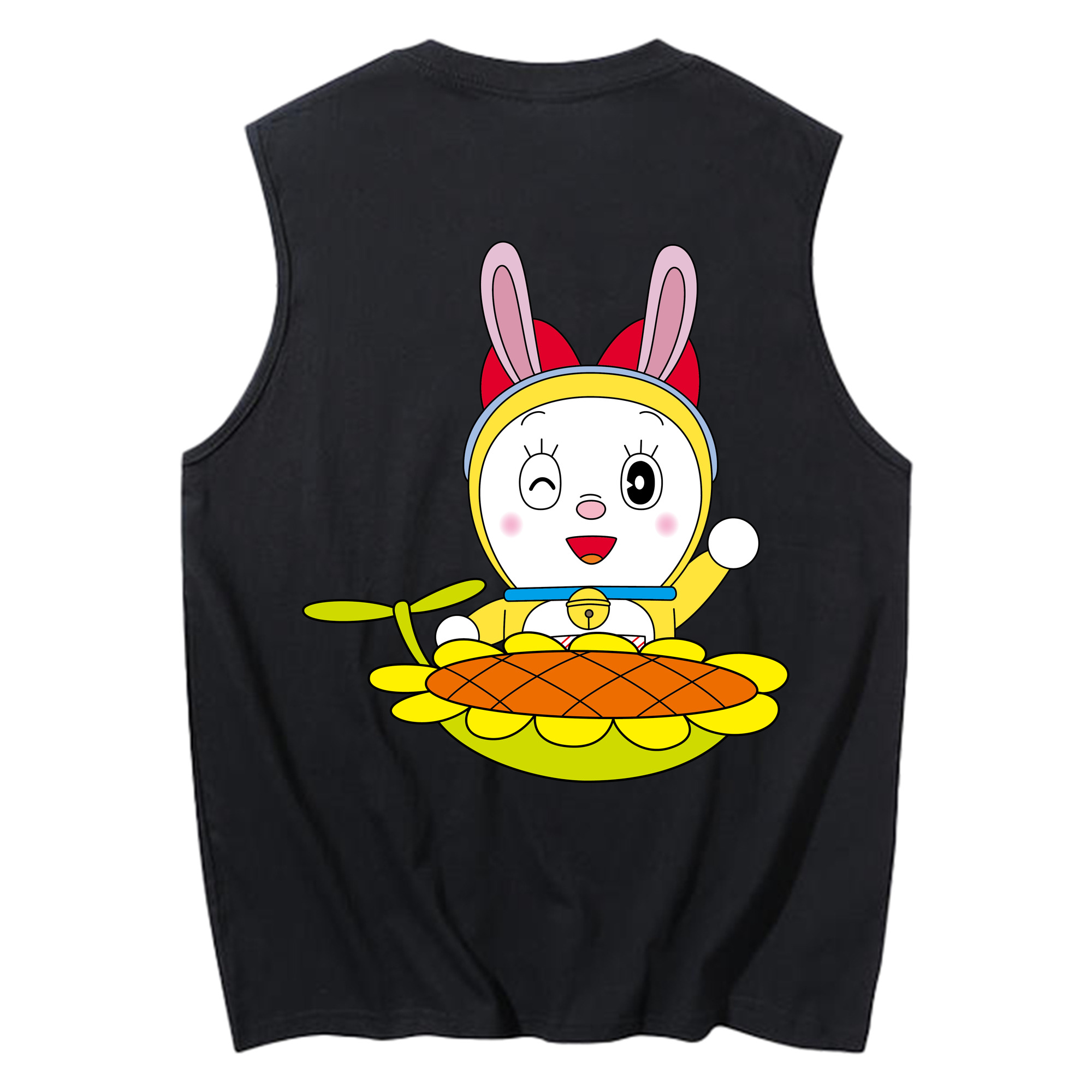 （画像用） ドラえもん ドラミ Doraemon Dorami コットン100％タンクトップ（背面プリント）