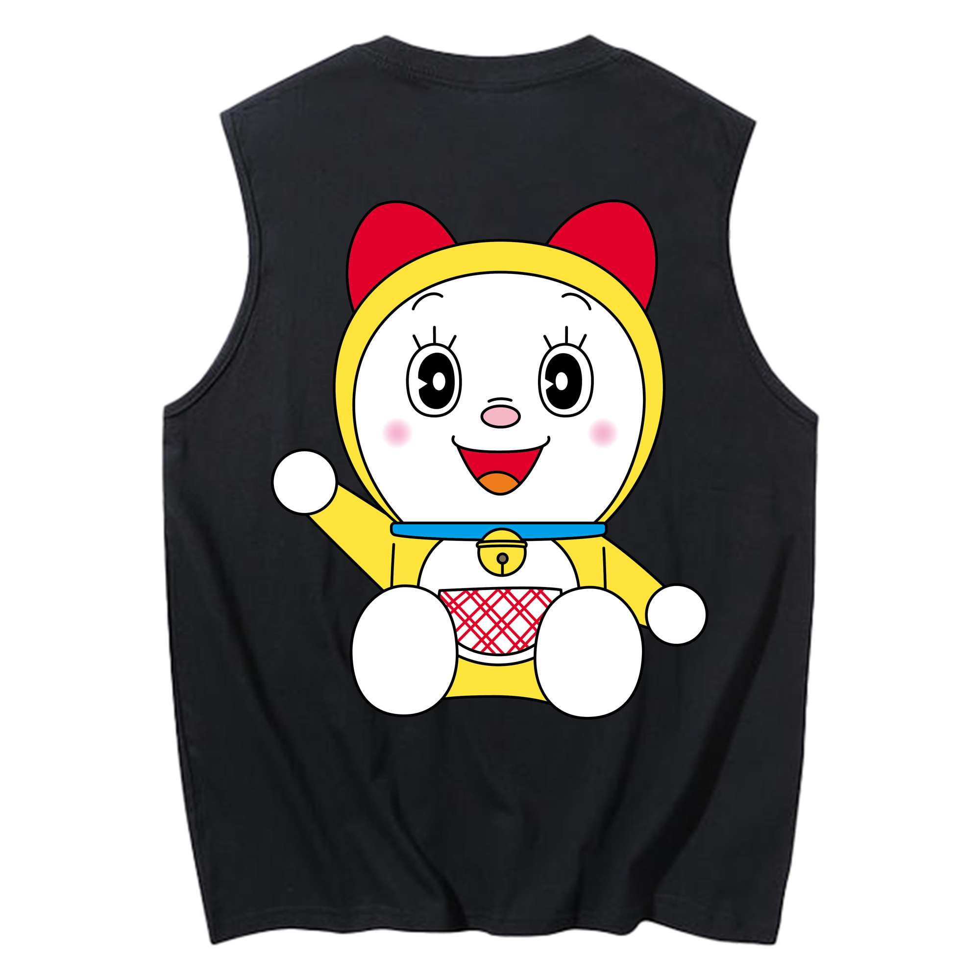 （画像用） ドラえもん ドラミ Doraemon Dorami コットン100％タンクトップ（背面プリント）