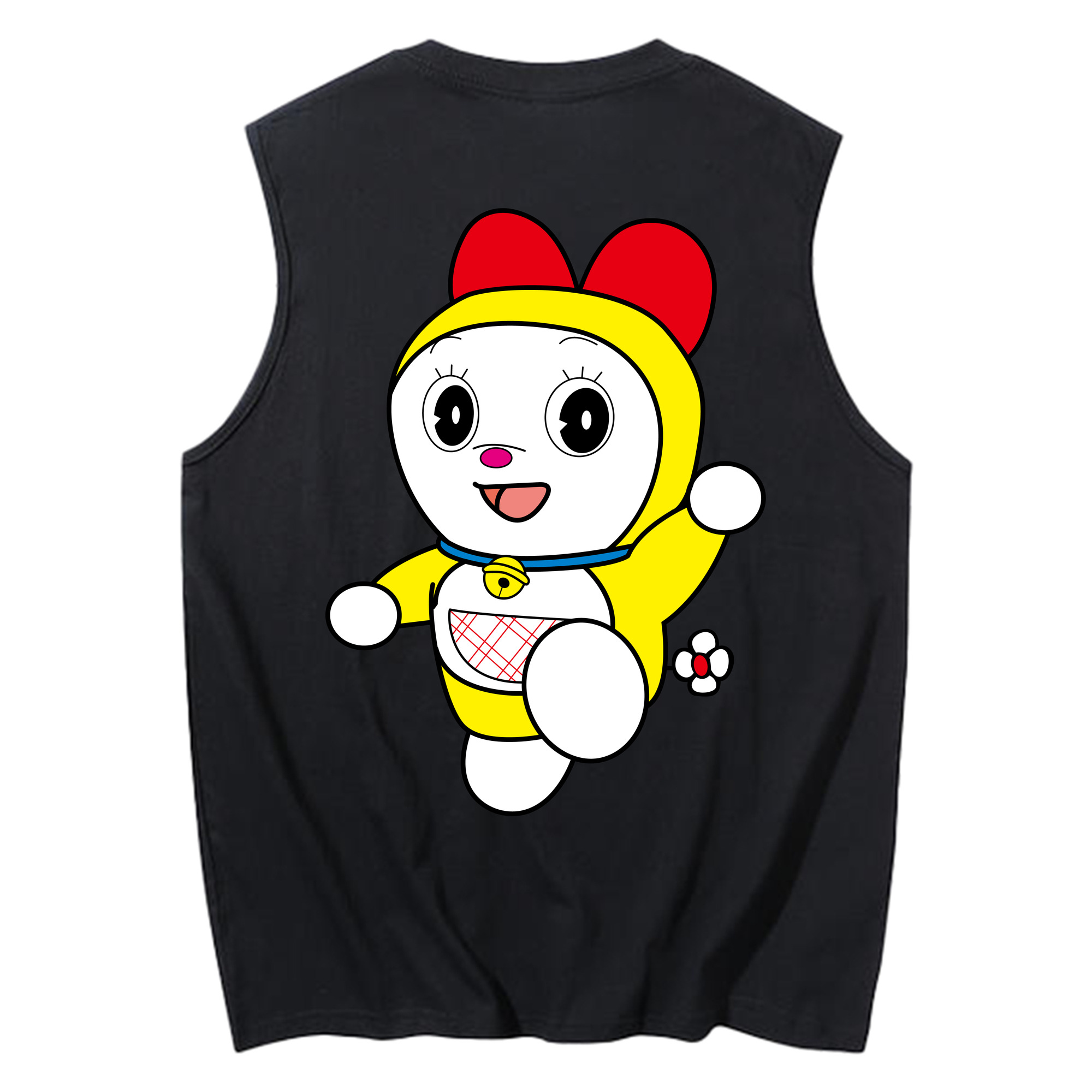（画像用） ドラえもん ドラミ Doraemon Dorami コットン100％タンクトップ（背面プリント）
