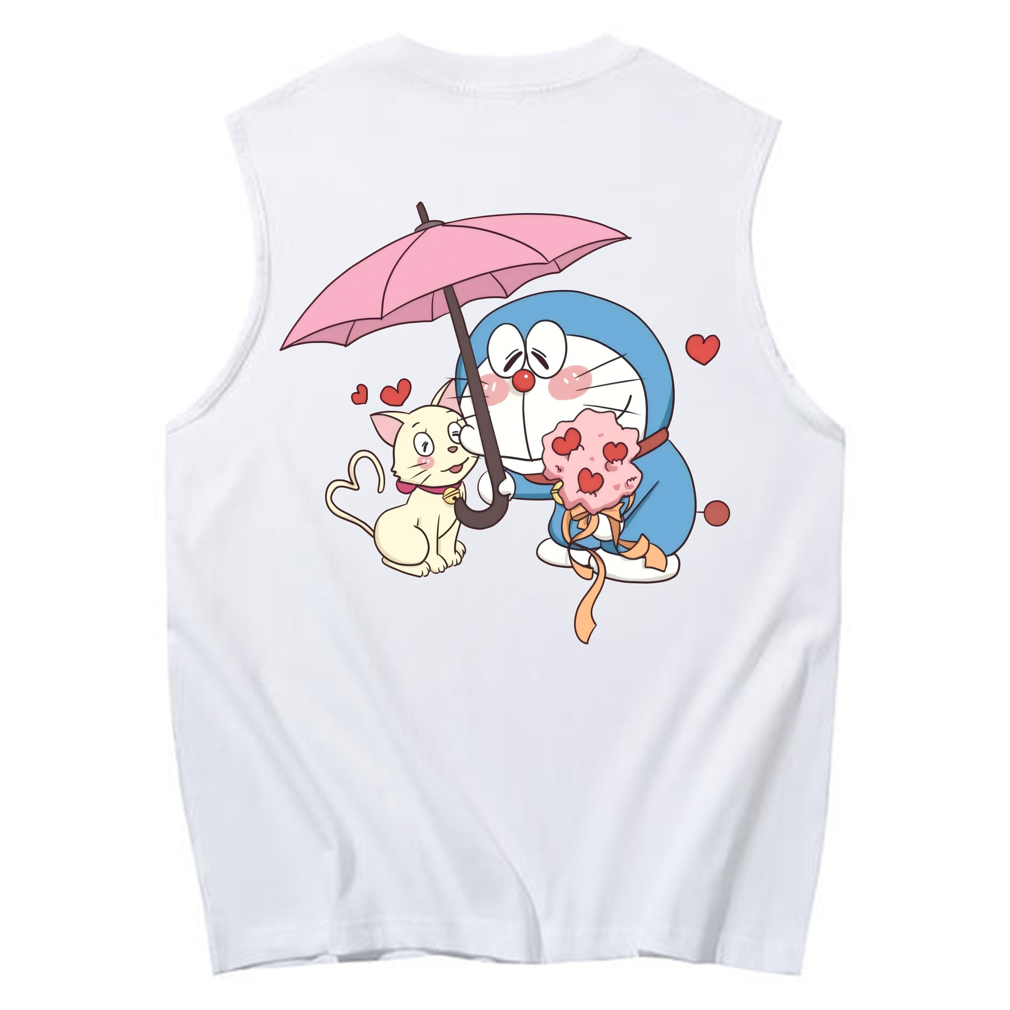 （画像用） ドラえもん Doraemon コットン100％タンクトップ（背面プリント）