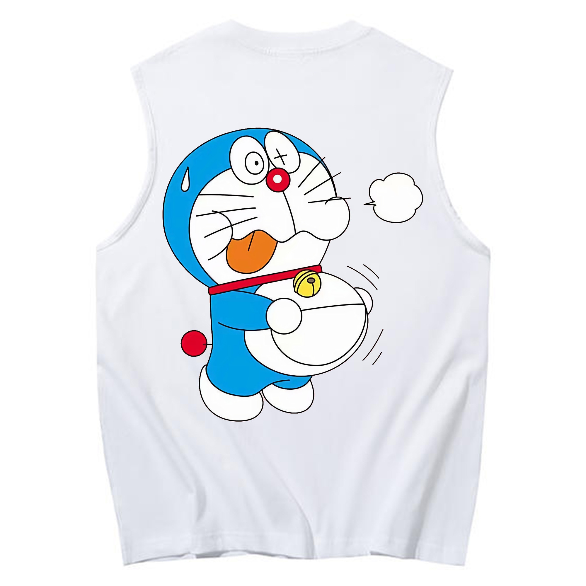 （画像用） ドラえもん Doraemon コットン100％タンクトップ（背面プリント）