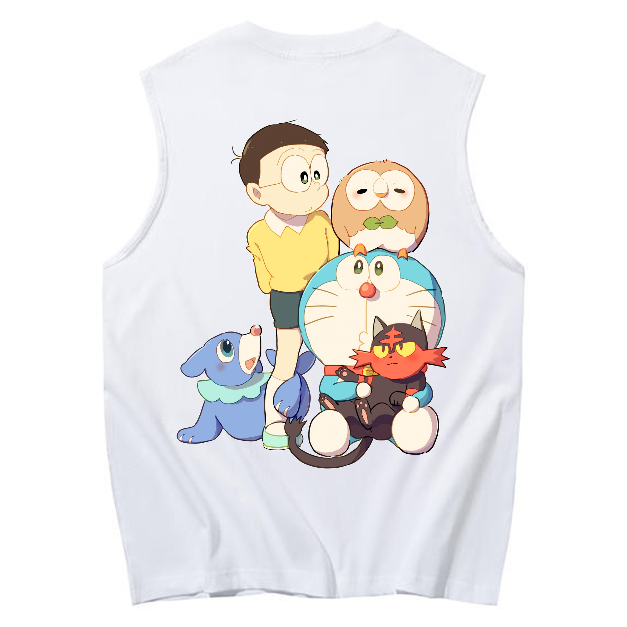 （画像用） ドラえもん Doraemon コットン100％タンクトップ（背面プリント）