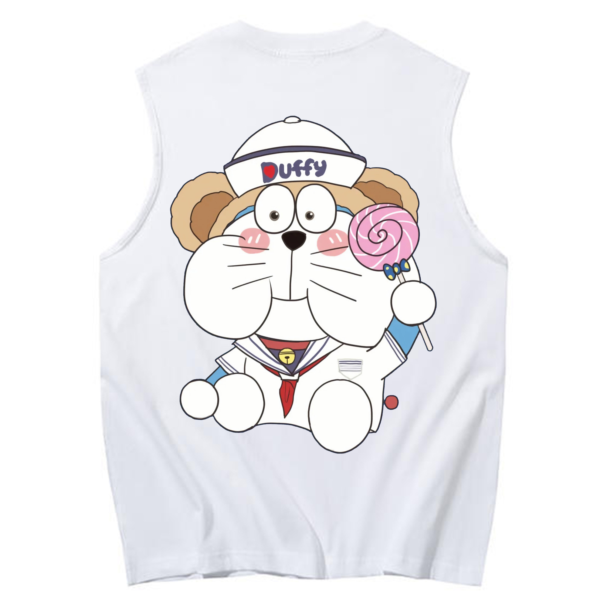 （画像用） ドラえもん Doraemon コットン100％タンクトップ（背面プリント）
