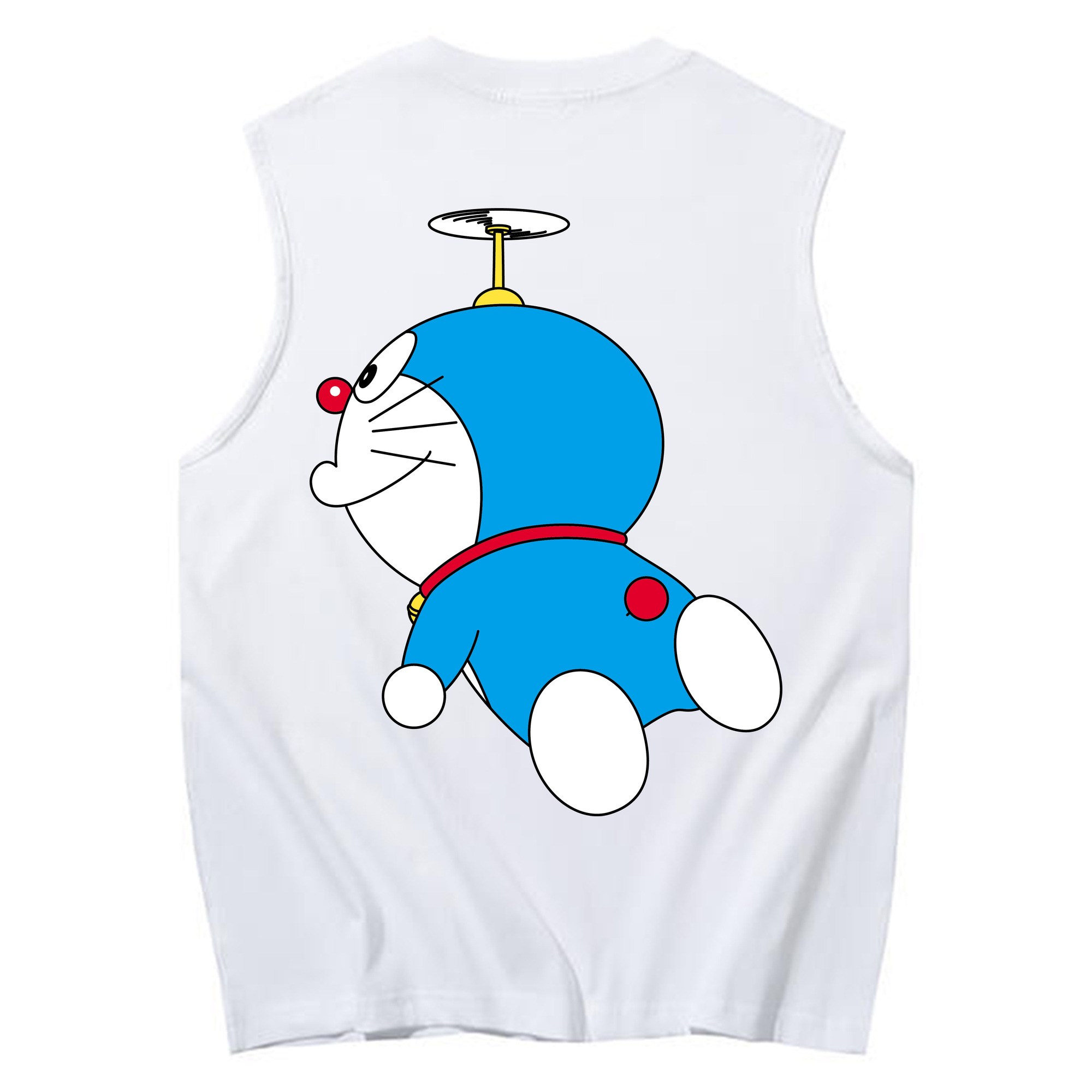 （画像用） ドラえもん Doraemon コットン100％タンクトップ（背面プリント）