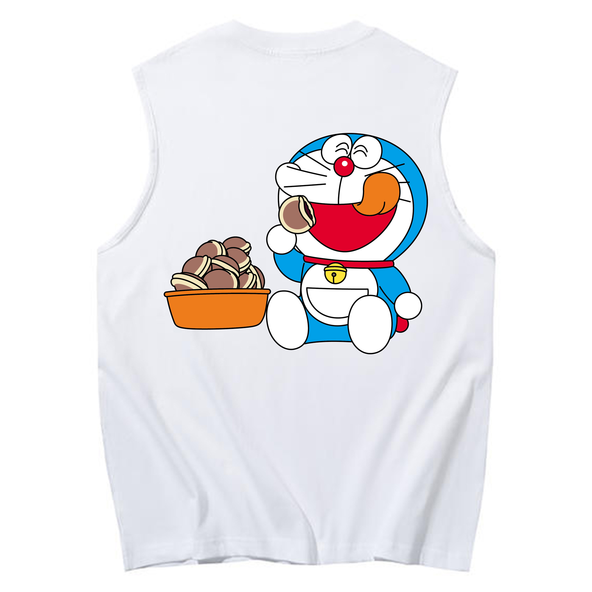 （画像用） ドラえもん Doraemon コットン100％タンクトップ（背面プリント）