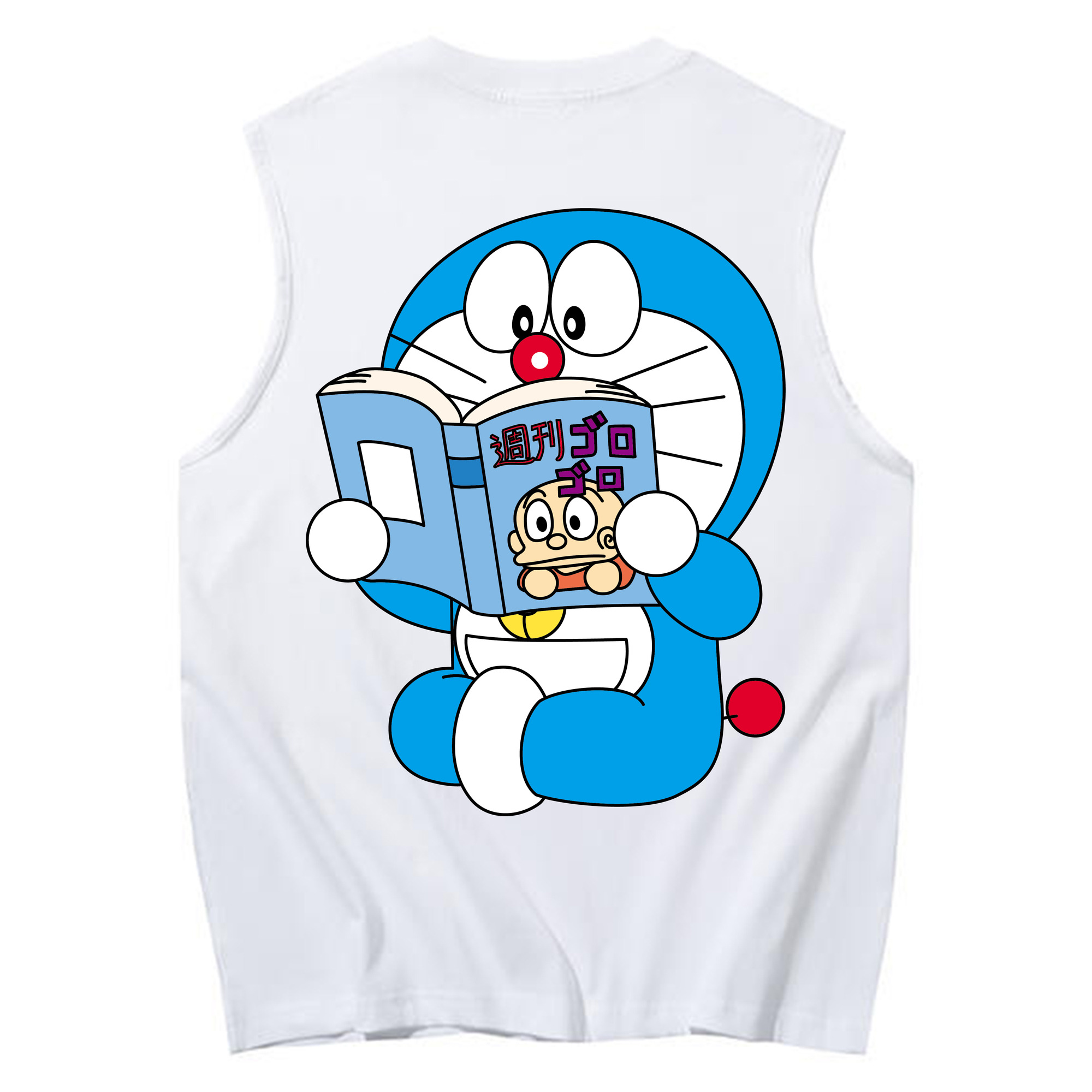 （画像用） ドラえもん Doraemon コットン100％タンクトップ（背面プリント）