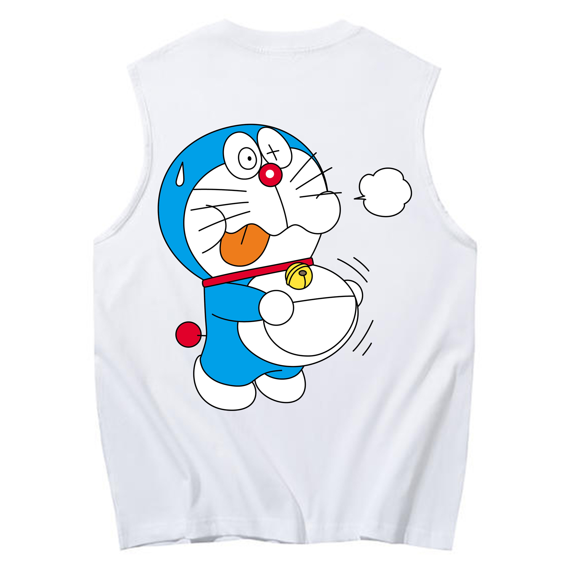 （画像用） ドラえもん Doraemon コットン100％タンクトップ（背面プリント）