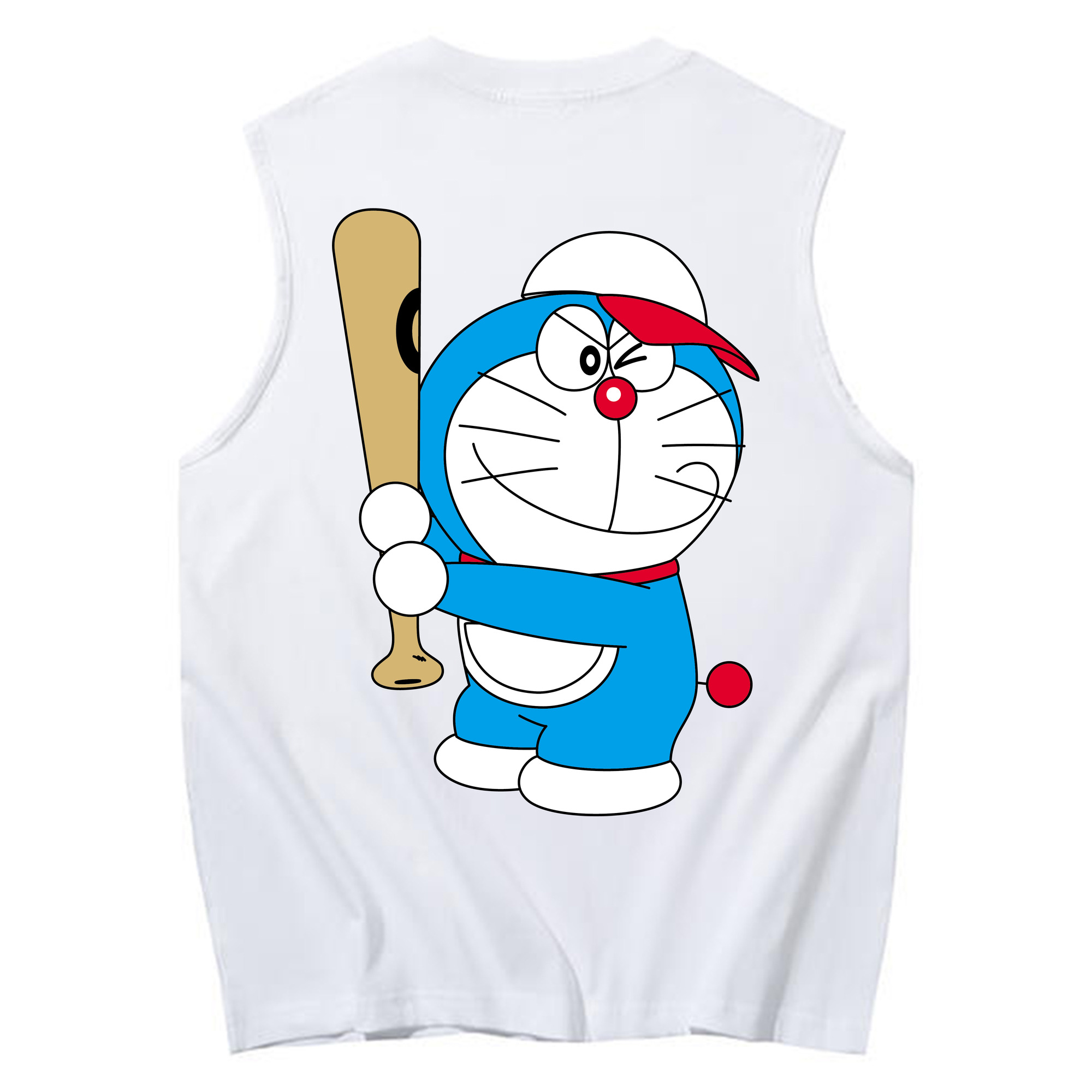（画像用） ドラえもん Doraemon コットン100％タンクトップ（背面プリント）