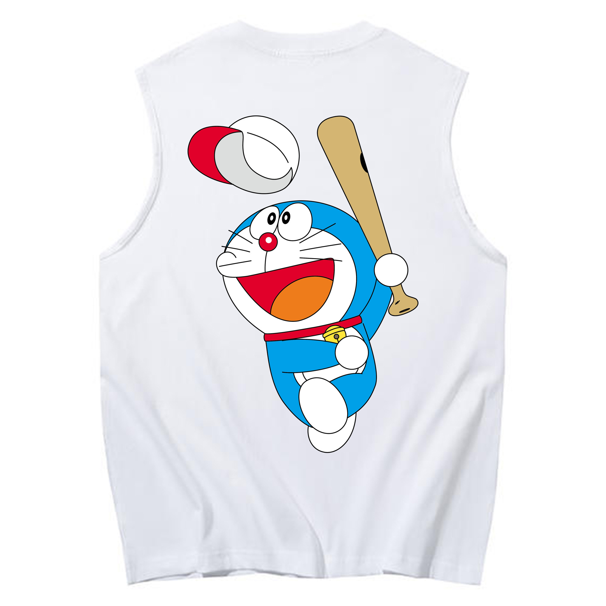 （画像用） ドラえもん Doraemon コットン100％タンクトップ（背面プリント）
