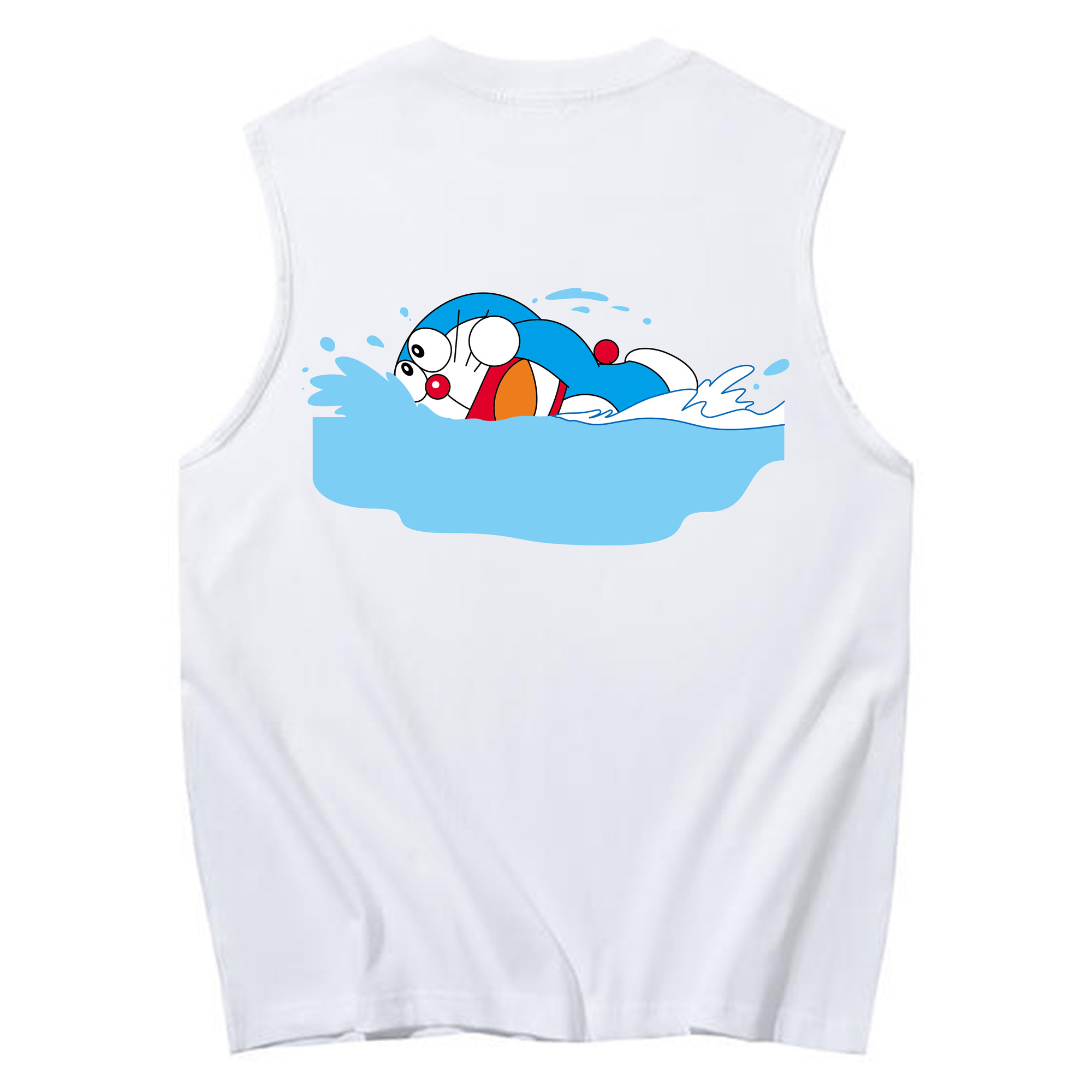 （画像用） ドラえもん Doraemon コットン100％タンクトップ（背面プリント）