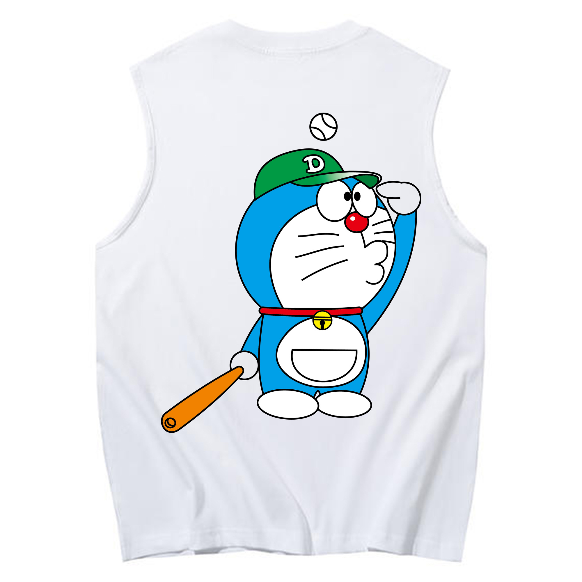 （画像用） ドラえもん Doraemon コットン100％タンクトップ（背面プリント）