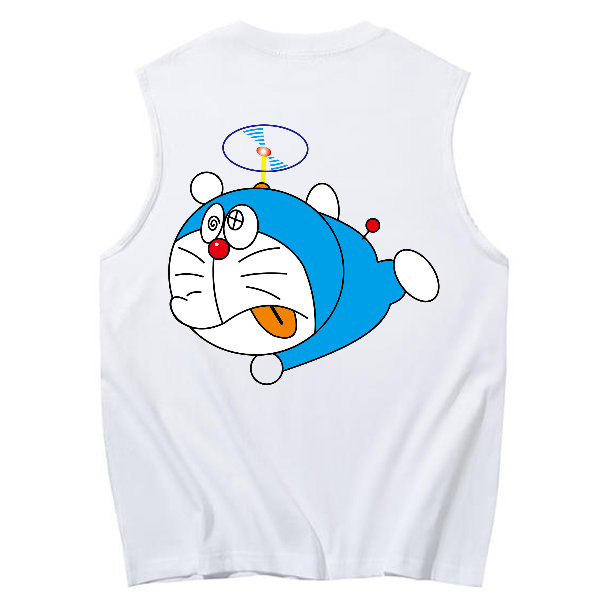 （画像用） ドラえもん Doraemon コットン100％タンクトップ（背面プリント）