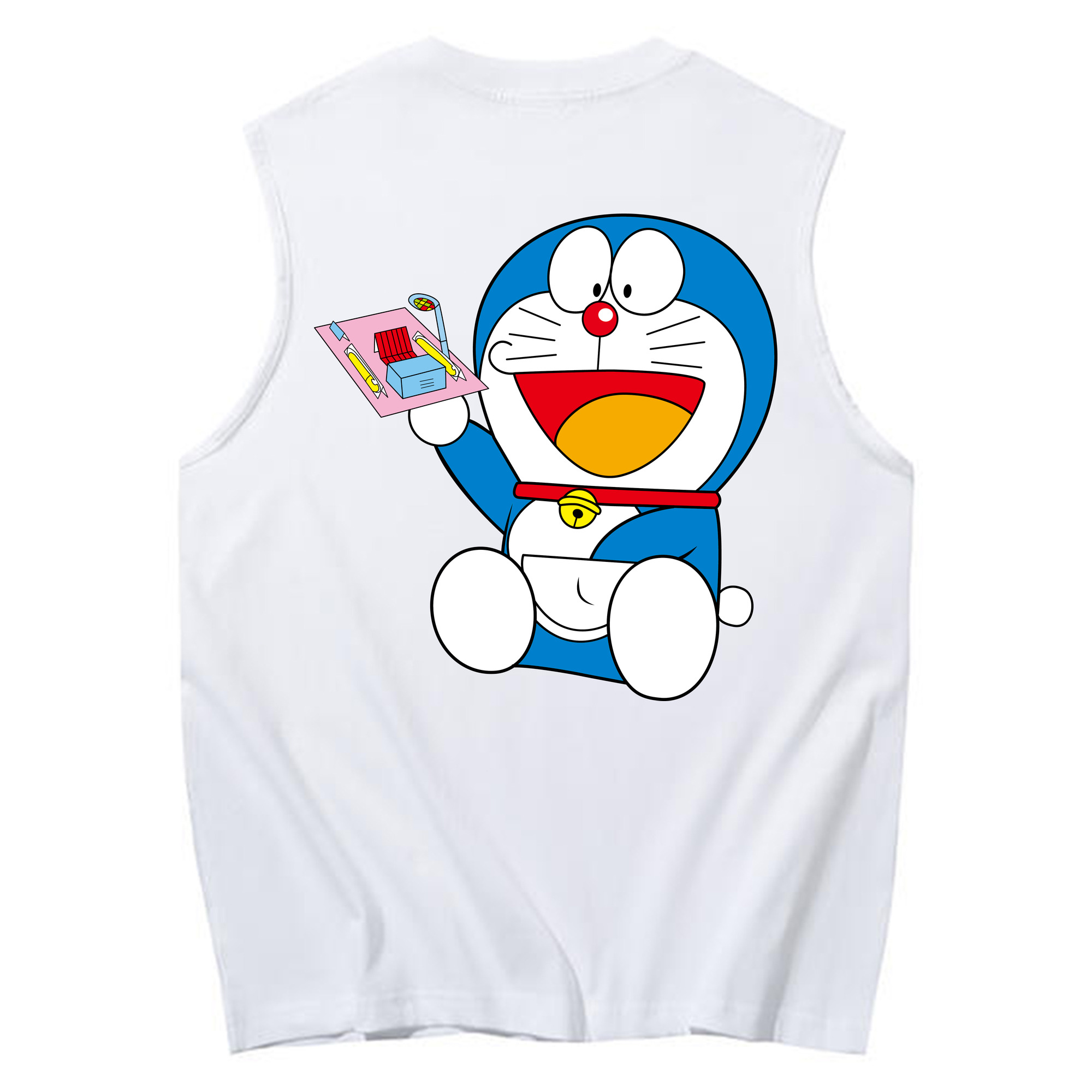 （画像用） ドラえもん Doraemon コットン100％タンクトップ（背面プリント）