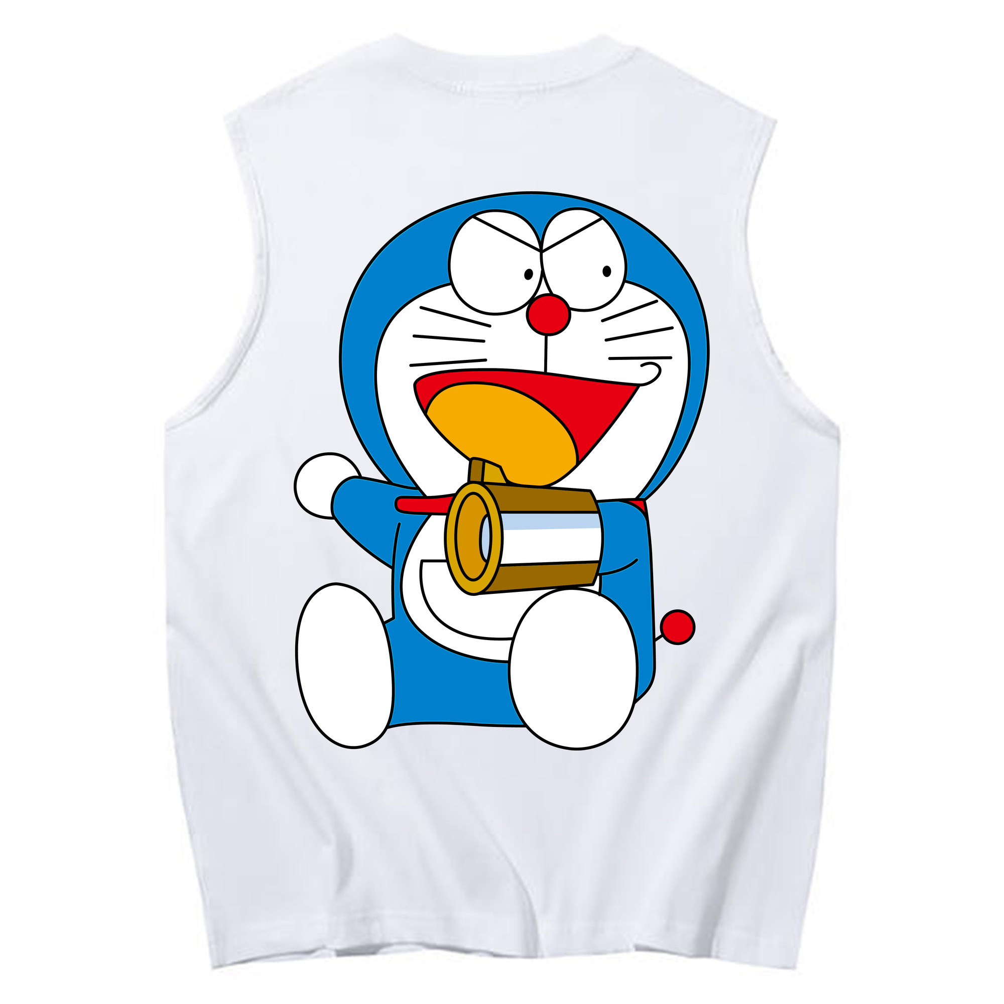 （画像用） ドラえもん Doraemon コットン100％タンクトップ（背面プリント）