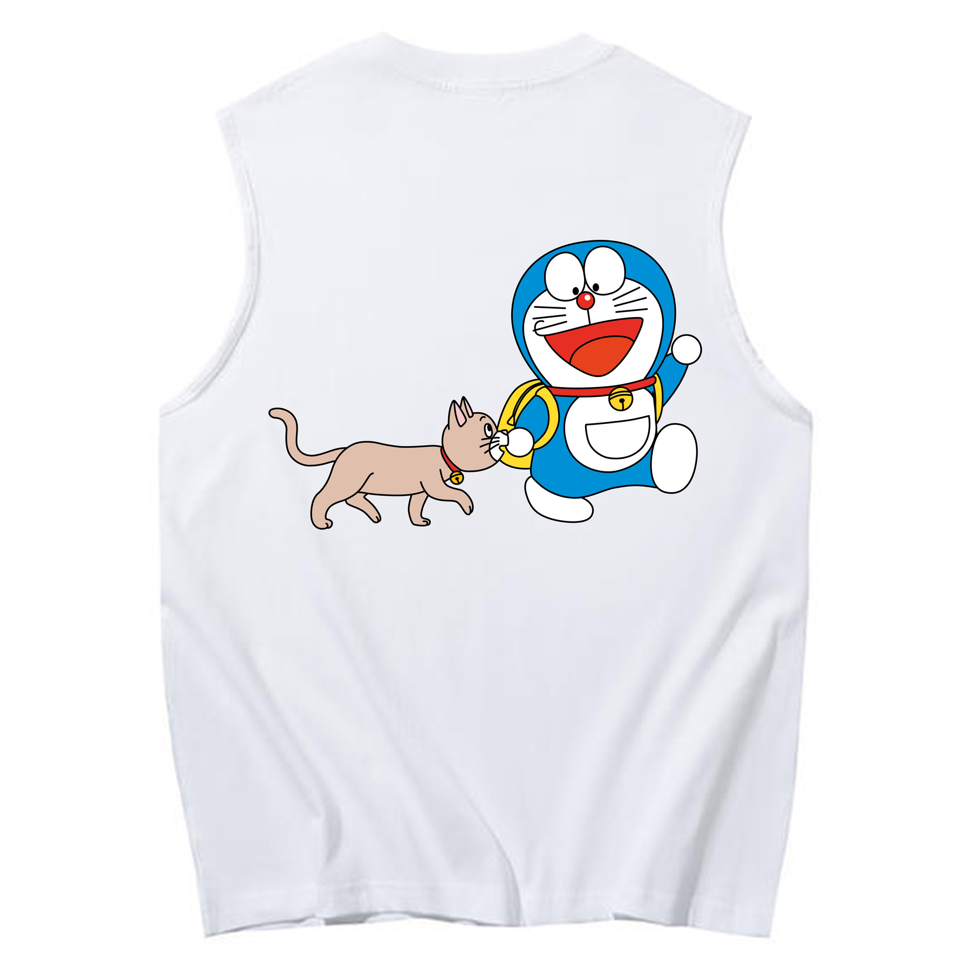（画像用） ドラえもん Doraemon コットン100％タンクトップ（背面プリント）