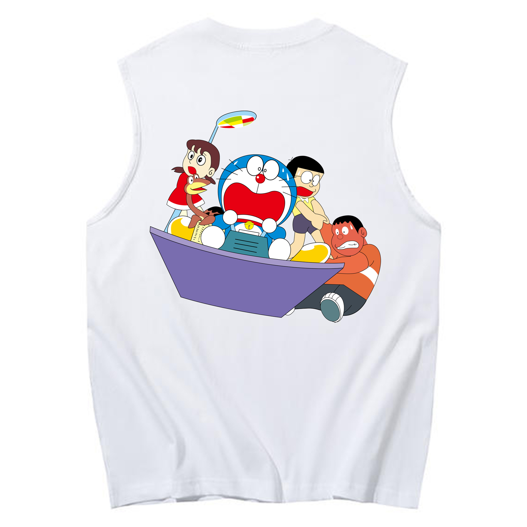 （画像用） ドラえもん Doraemon コットン100％タンクトップ（背面プリント）