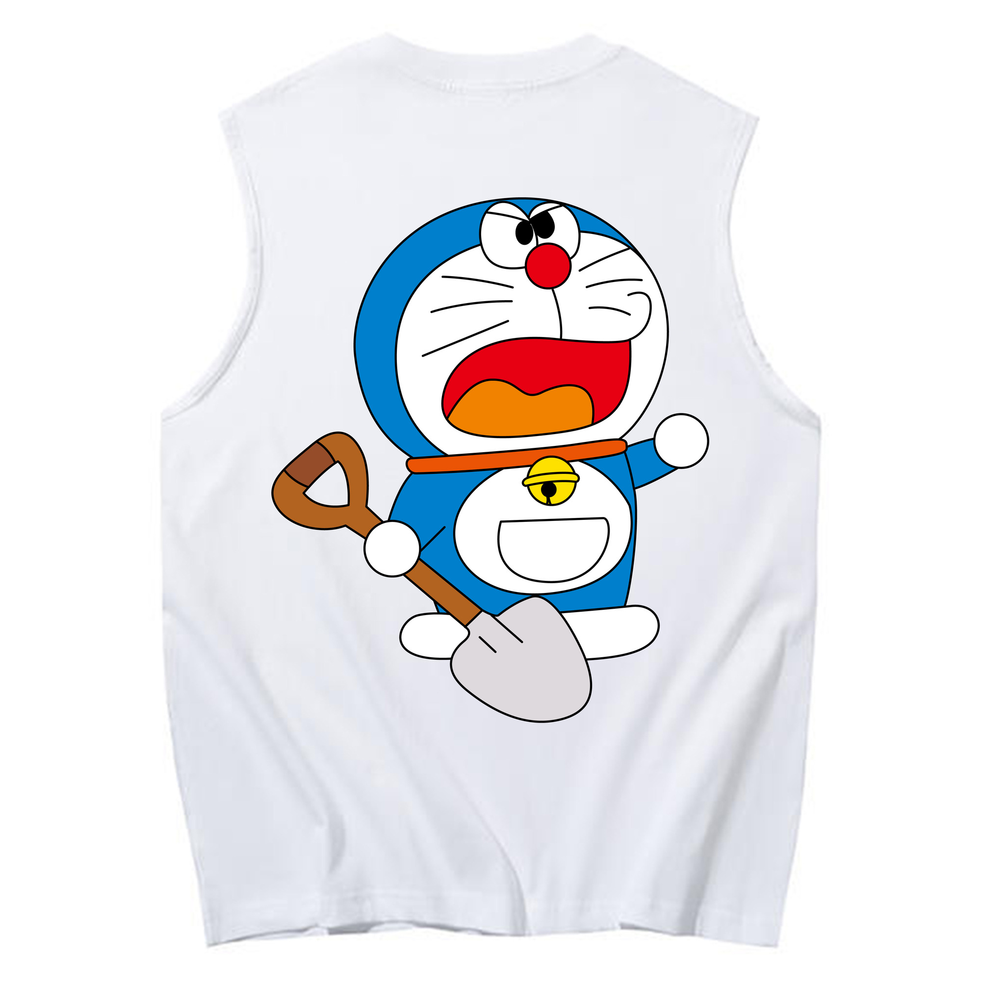（画像用） ドラえもん Doraemon コットン100％タンクトップ（背面プリント）