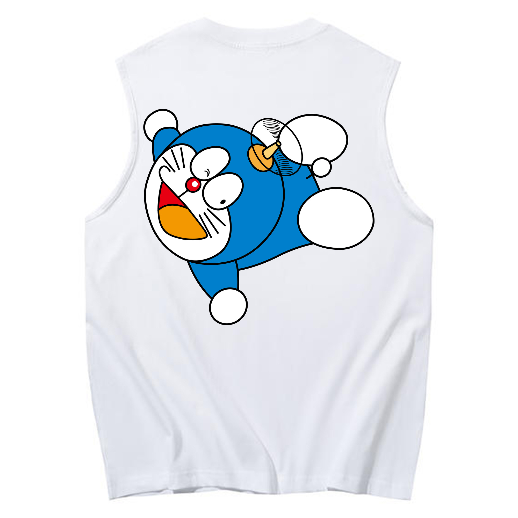 （画像用） ドラえもん Doraemon コットン100％タンクトップ（背面プリント）