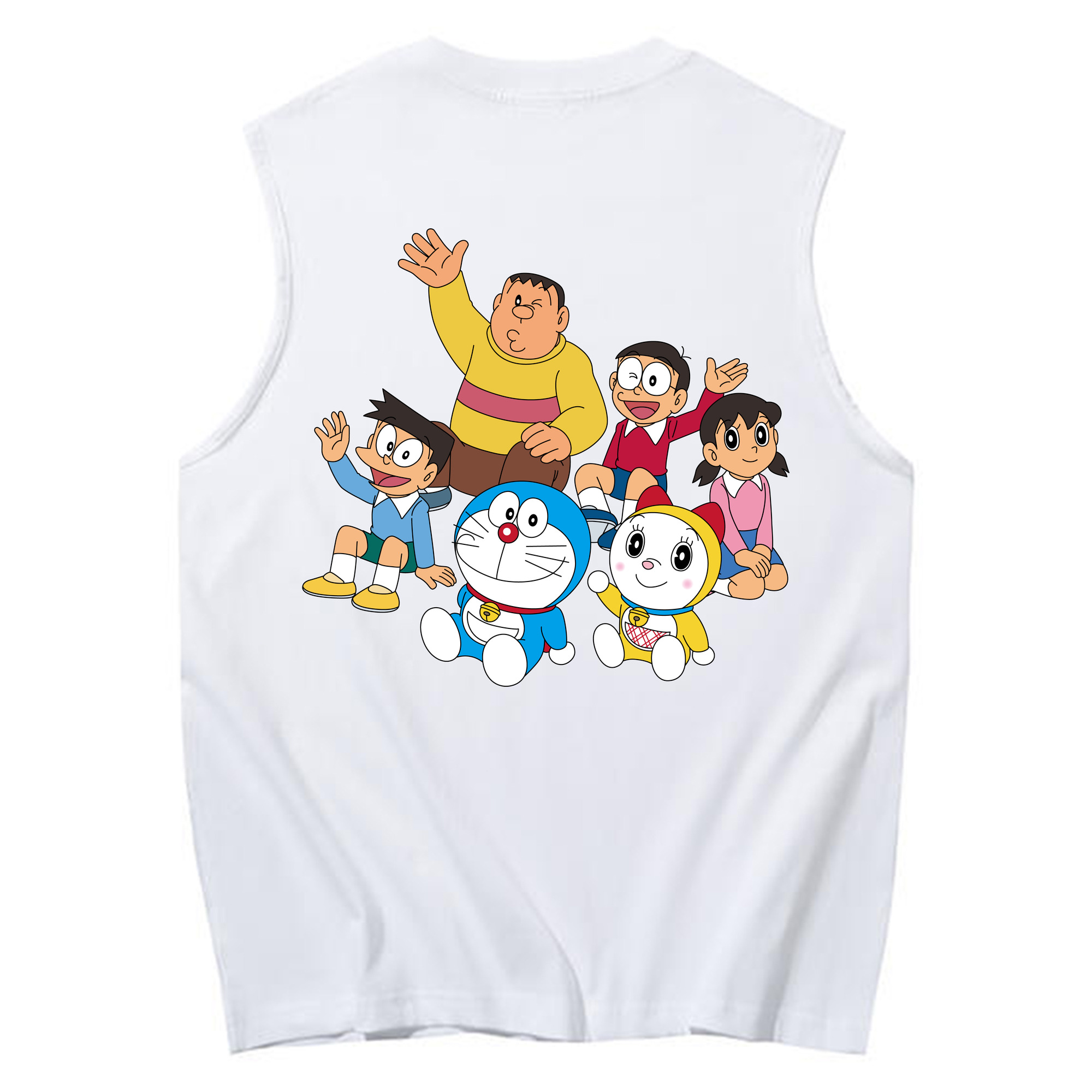 （画像用） ドラえもん 骨川 スネ夫 Doraemon Honekawa Suneo コットン100％タンクトップ（背面プリント）