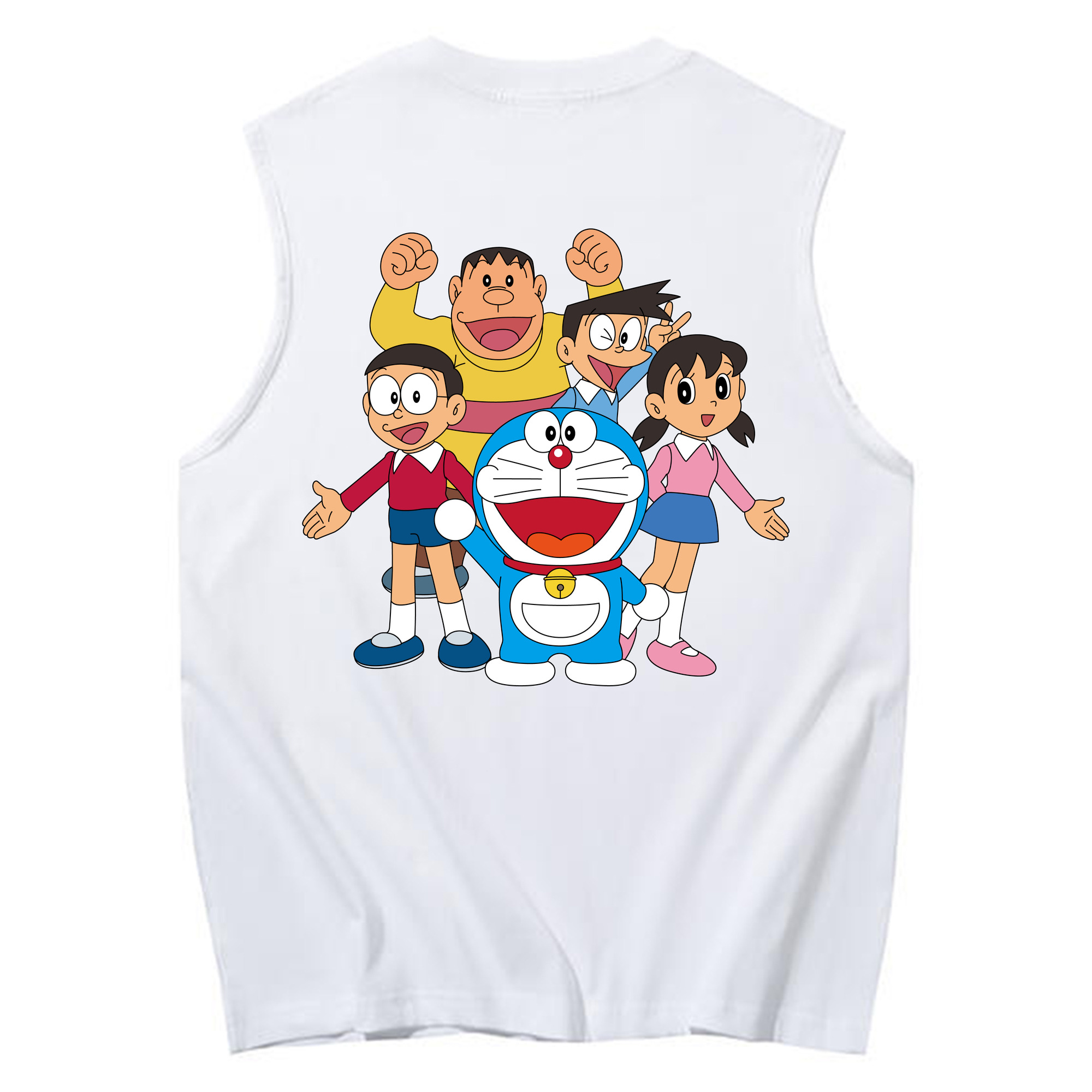 （画像用） ドラえもん 骨川 スネ夫 Doraemon Honekawa Suneo コットン100％タンクトップ（背面プリント）